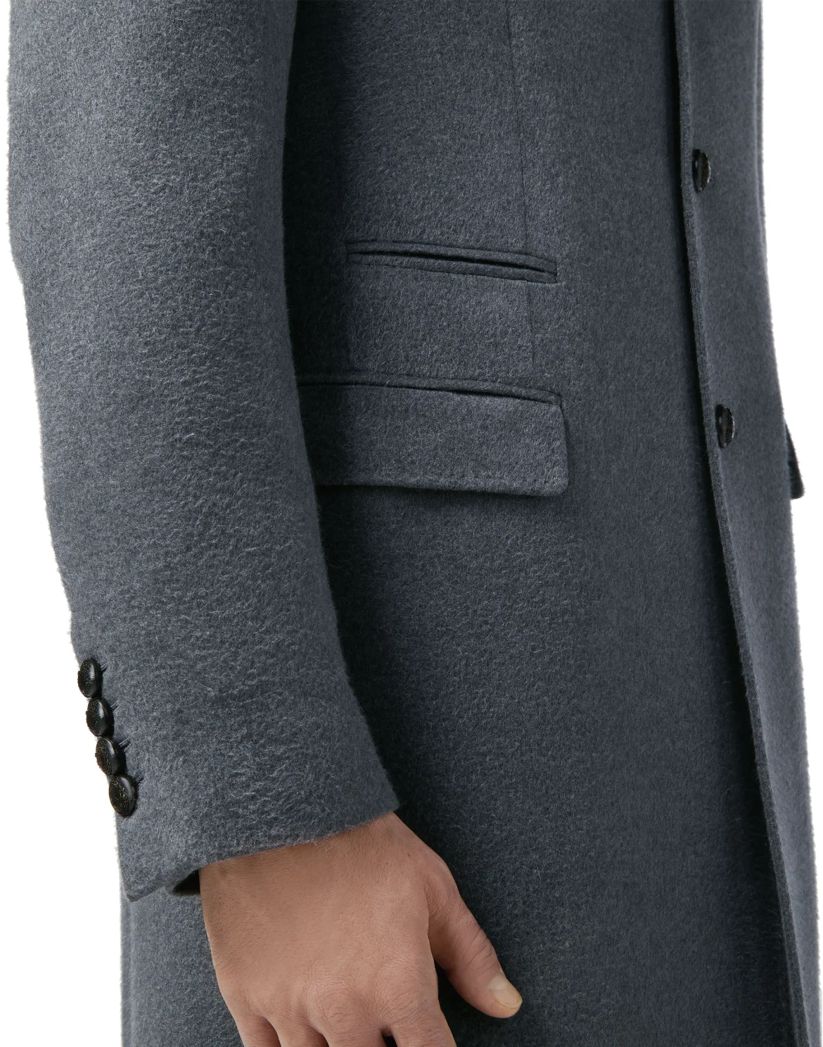 Coat Long Crest, цвет: Серый