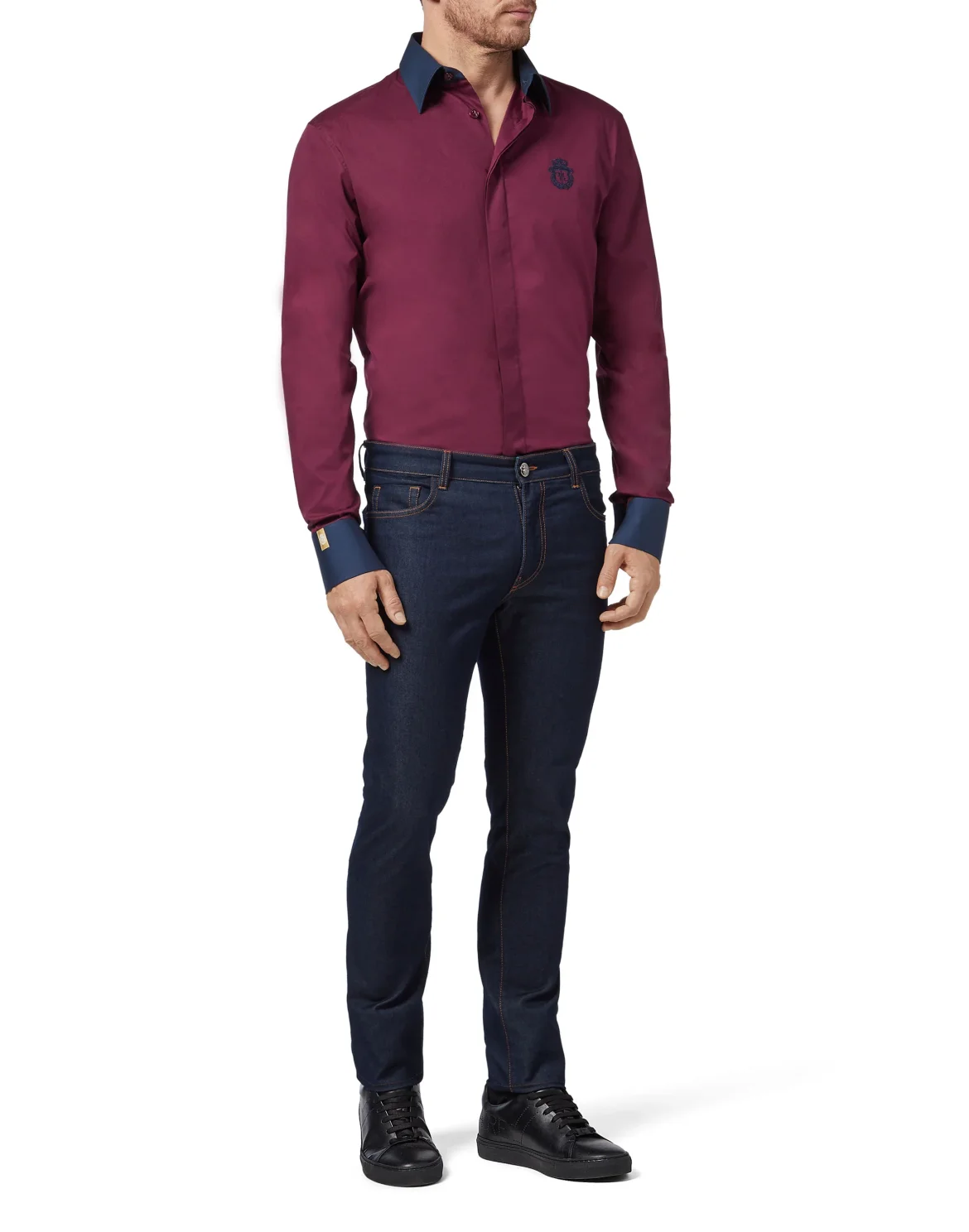Shirt Silver Cut LS Milano/Multi Crest, цвет: Красный
