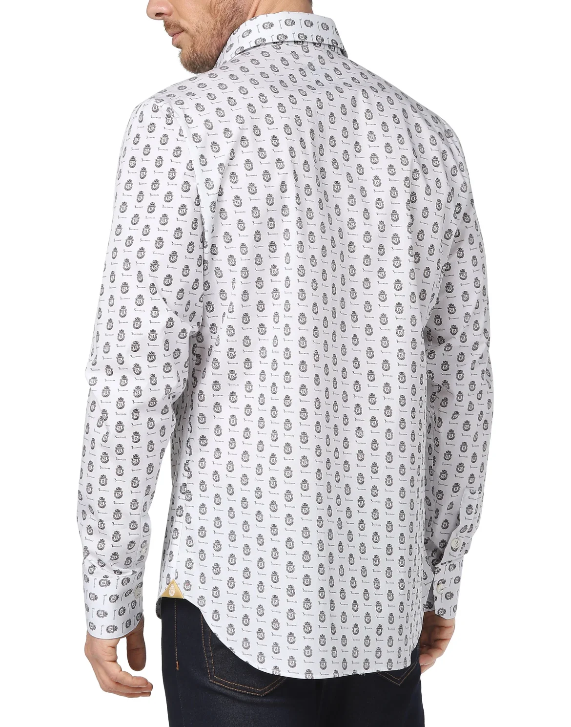Shirt Silver Cut LS Milano/Multi Crest, цвет: Белый