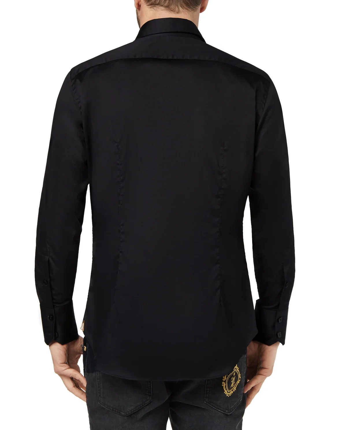 Shirt Silver Cut LS Milano/Watch Double B, цвет: Черный