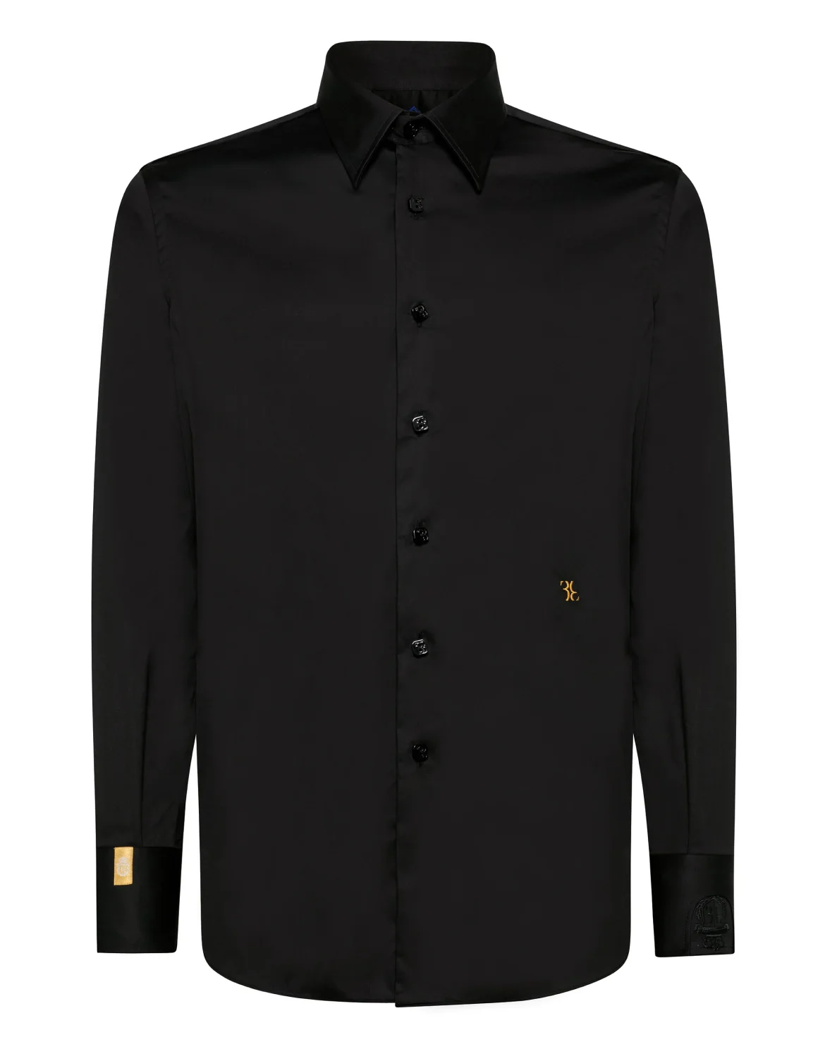 Shirt Silver Cut LS Milano/Watch Double B, цвет: Черный