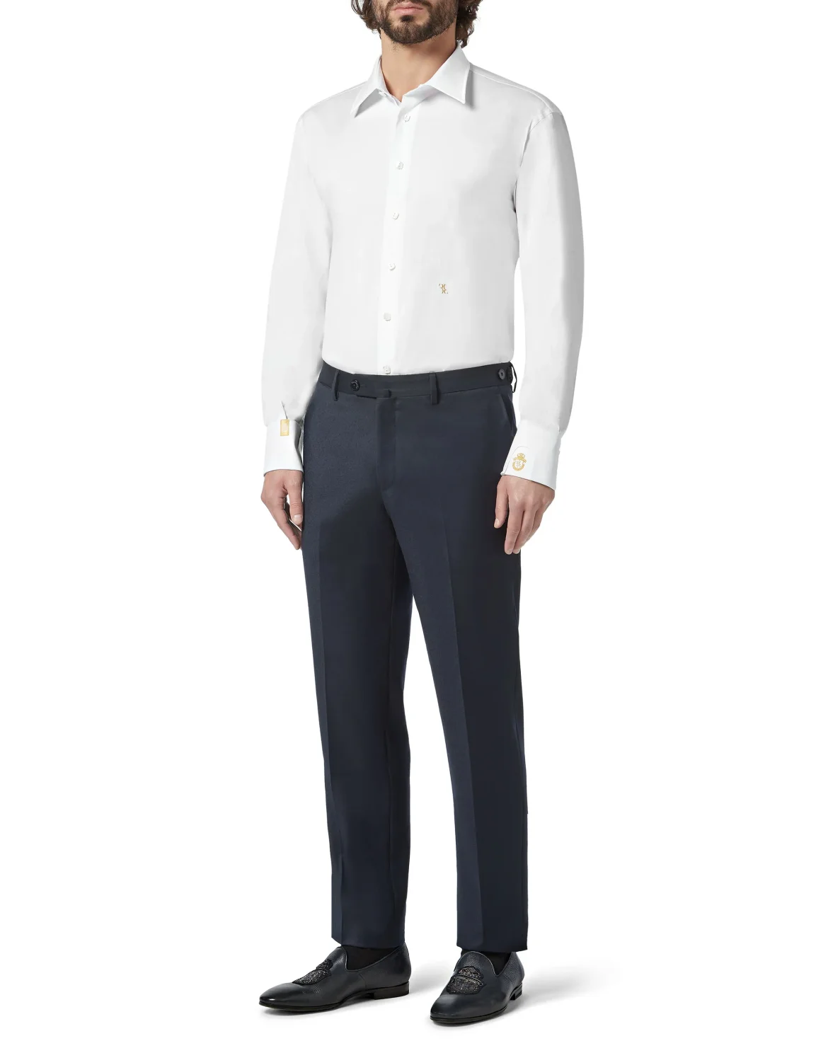 Shirt Gold Cut LS Milano/Watch Double B, цвет: Белый