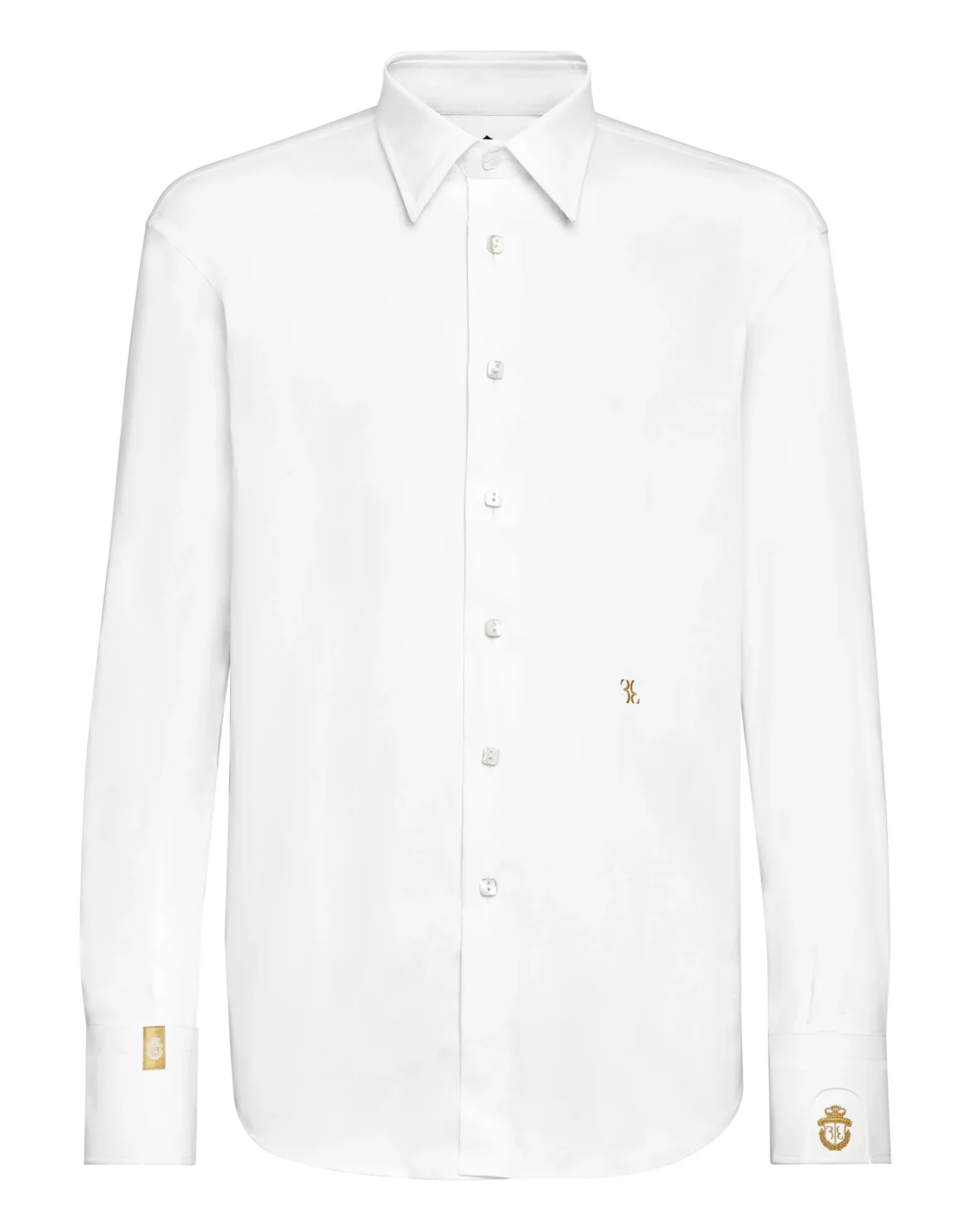 Shirt Gold Cut LS Milano/Watch Double B, цвет: Белый