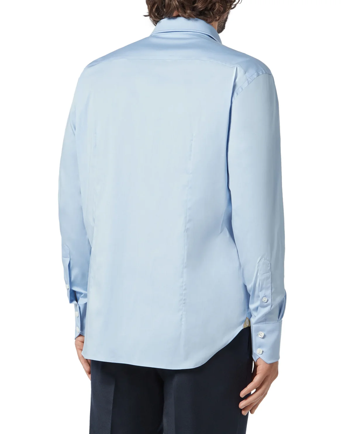 Shirt Gold Cut LS Milano/Watch Double B, цвет: Голубой