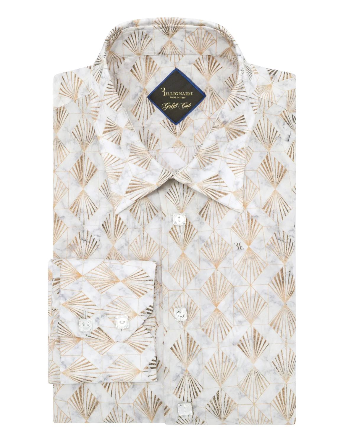 Shirt Silver Cut LS Milano/Watch Geometric, цвет: Белый