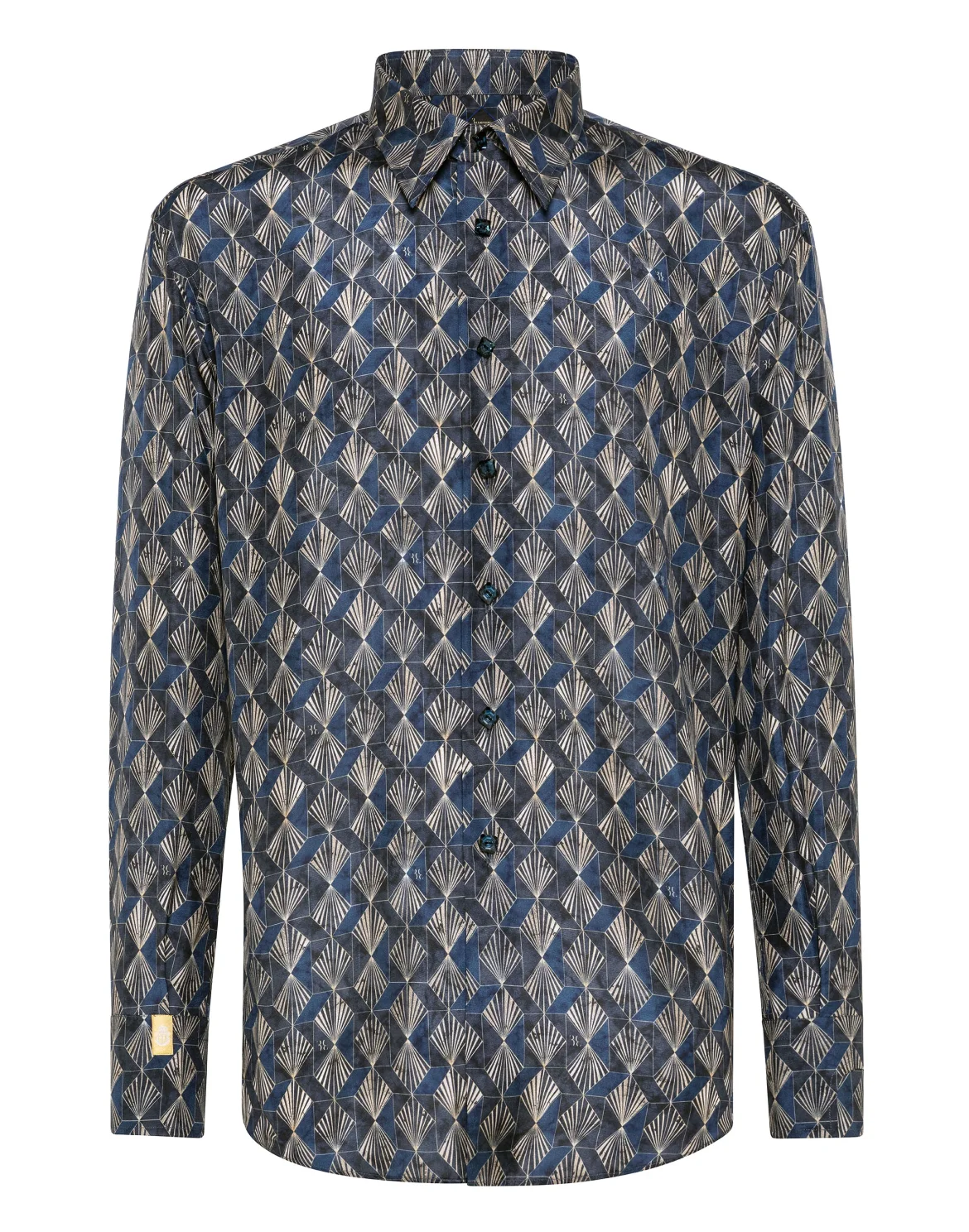Shirt Silver Cut LS Milano/Watch Geometric, цвет: Синий