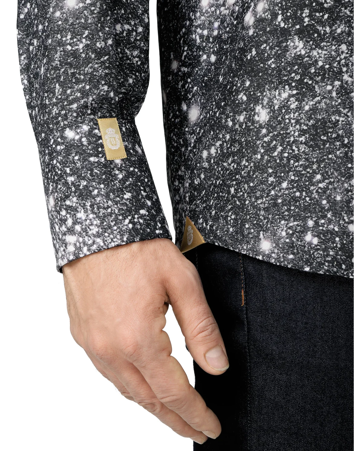 Shirt Gold Cut LS Flavio/Watch Crystal, цвет: Черный