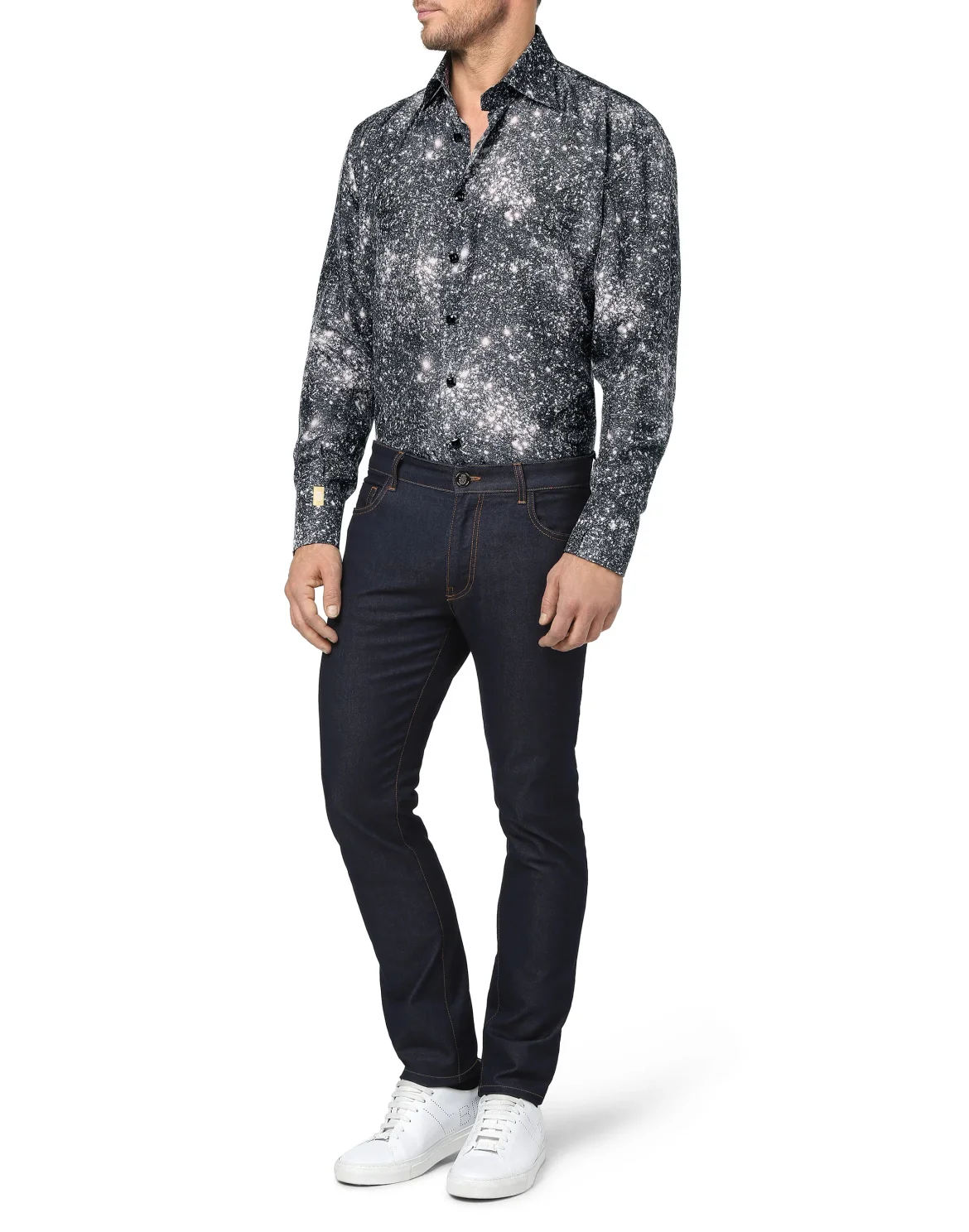 Shirt Gold Cut LS Flavio/Watch Crystal, цвет: Черный