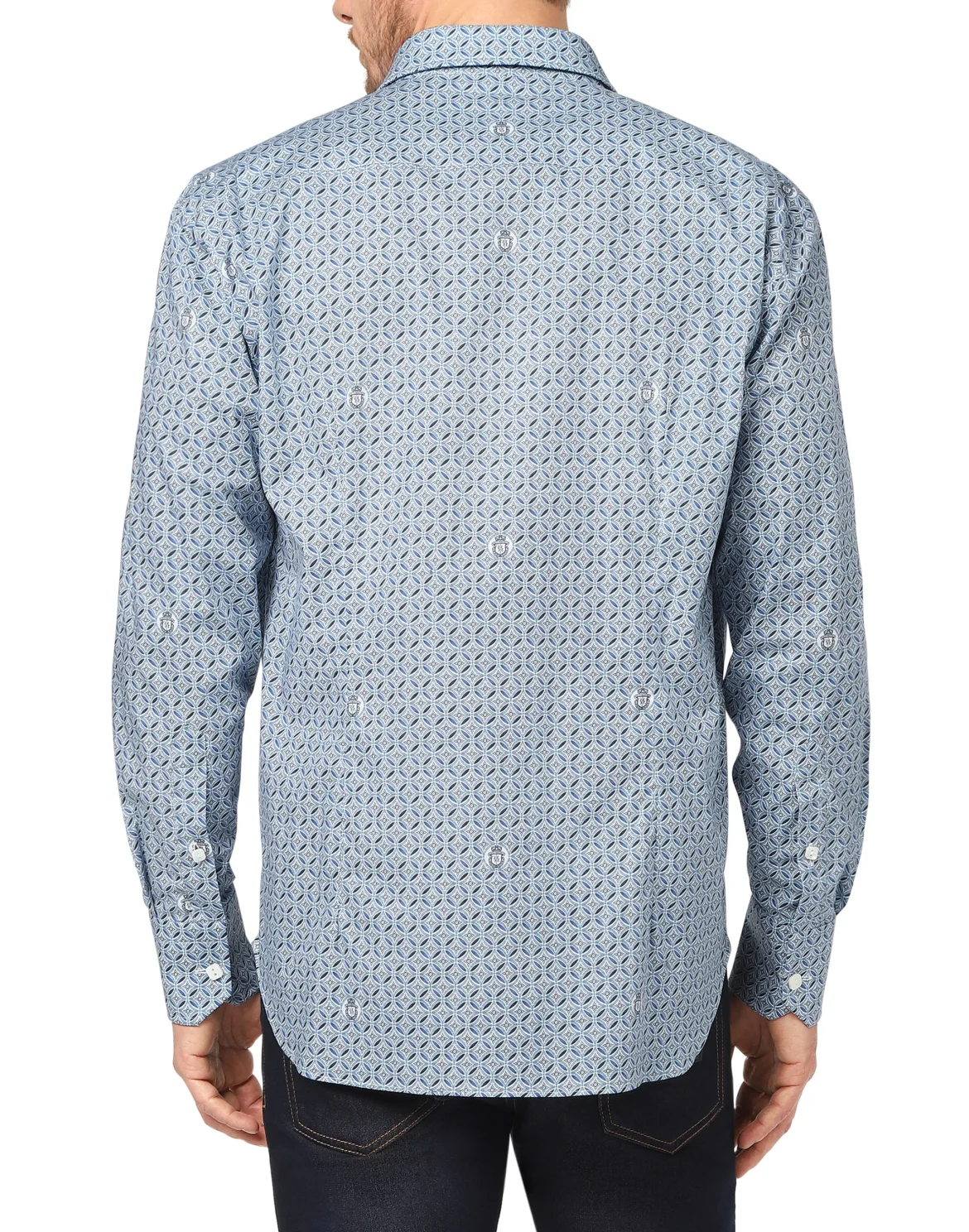 Shirt Gold Cut LS Milano/Multi Original, цвет: Синий