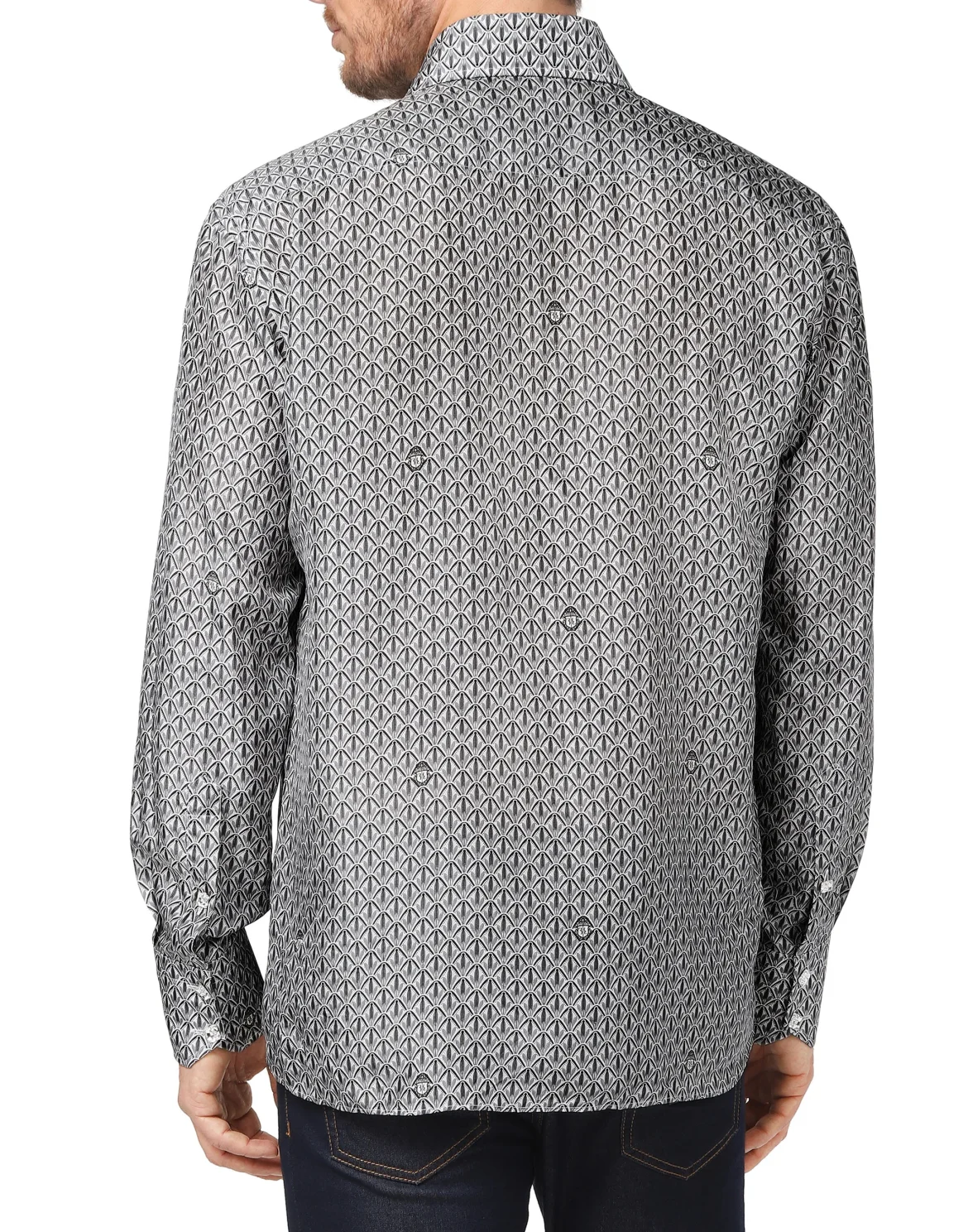 Shirt Gold Cut LS Flavio/Watch Flowers, цвет: Черный