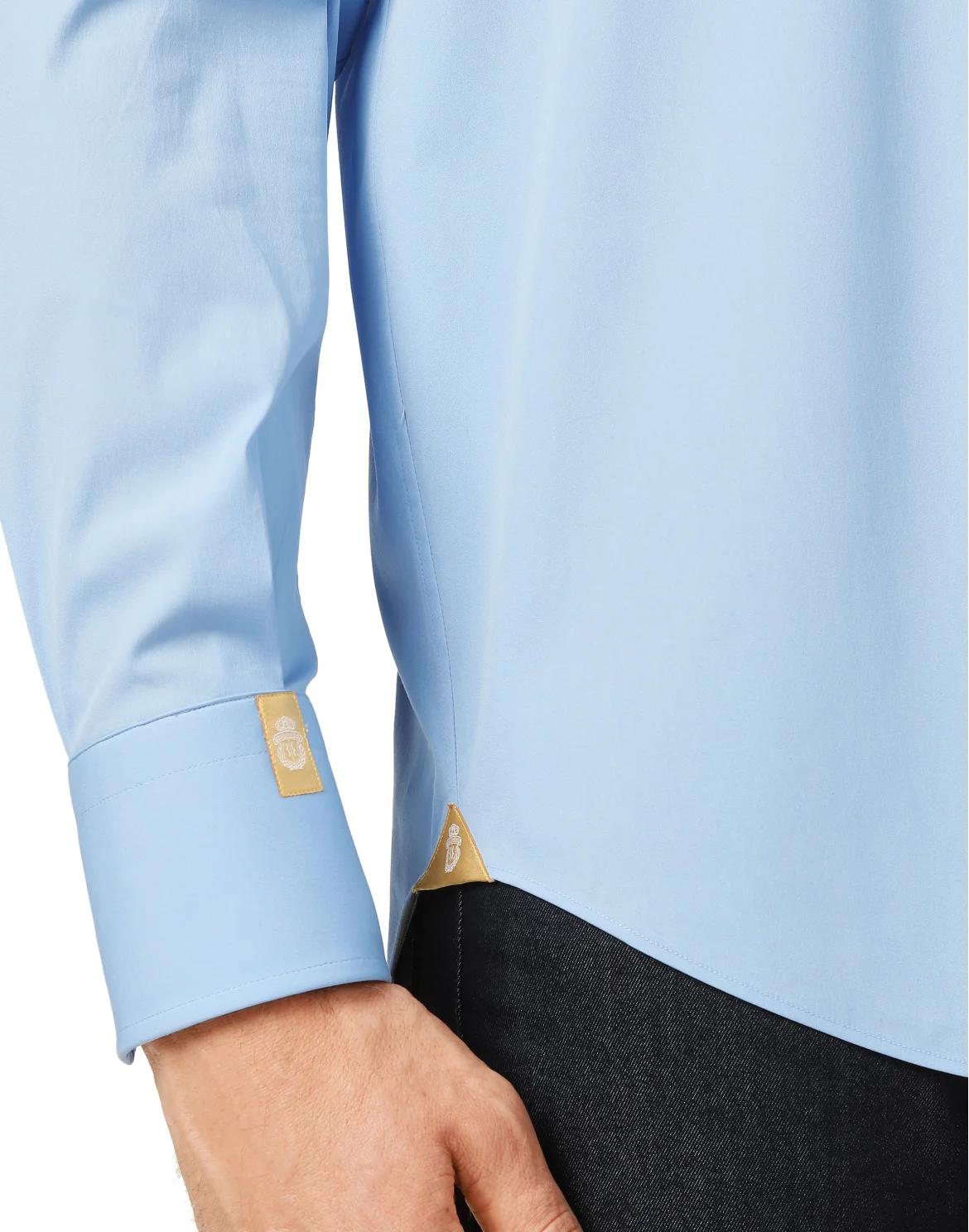 Shirt Gold Cut LS Milano/Multi Crest, цвет: Голубой