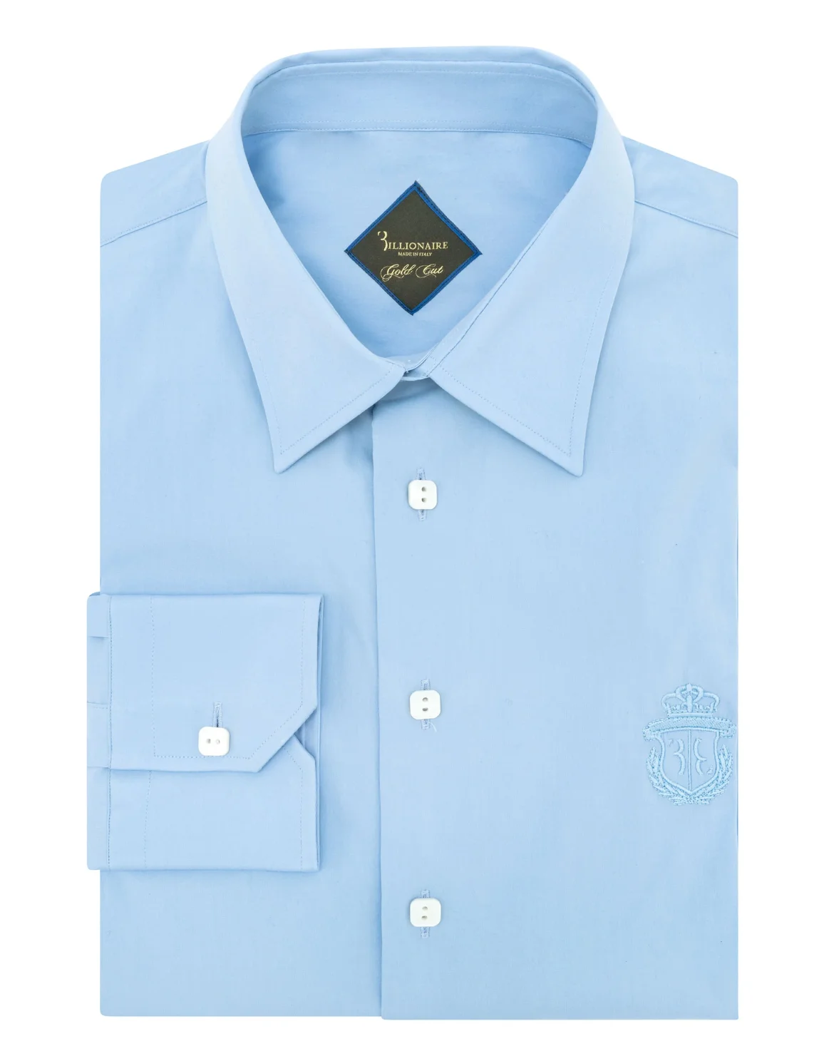 Shirt Gold Cut LS Milano/Multi Crest, цвет: Голубой