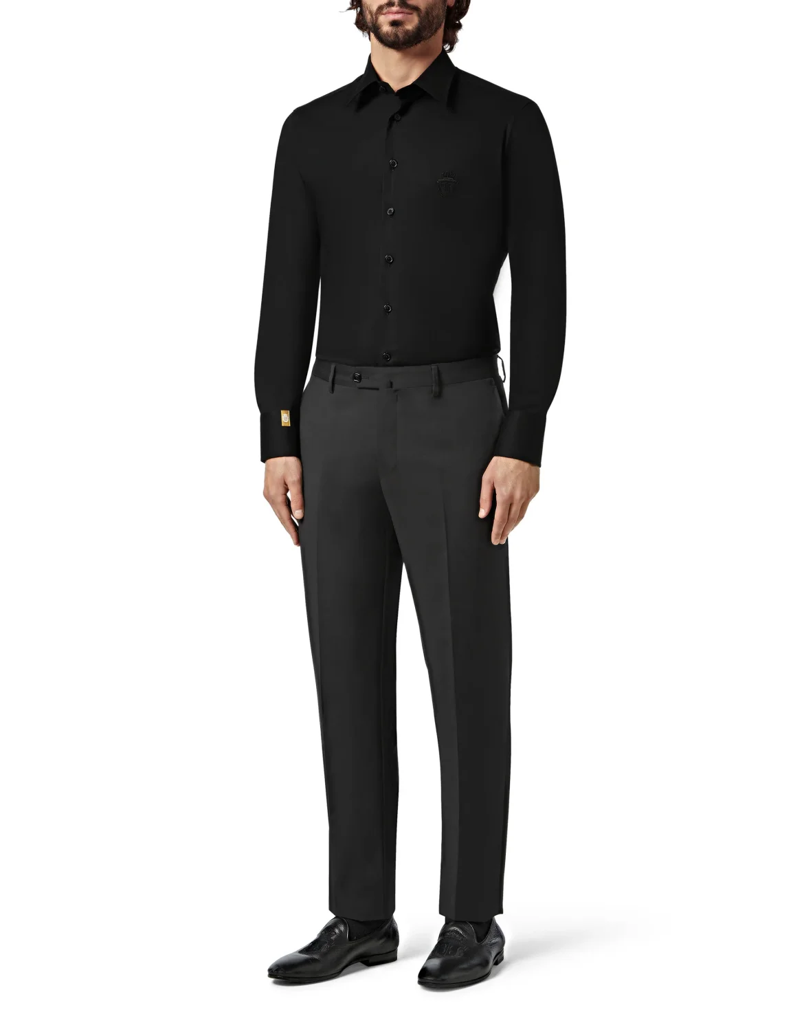 Shirt Silver Cut LS Milano/Multi Crest, цвет: Черный