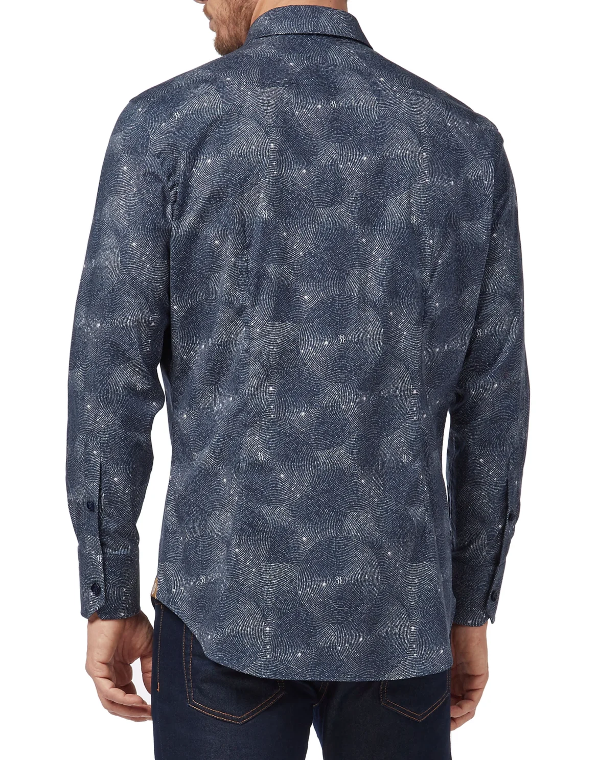 Shirt Gold Cut LS Crystal/Multi Geometric, цвет: Синий