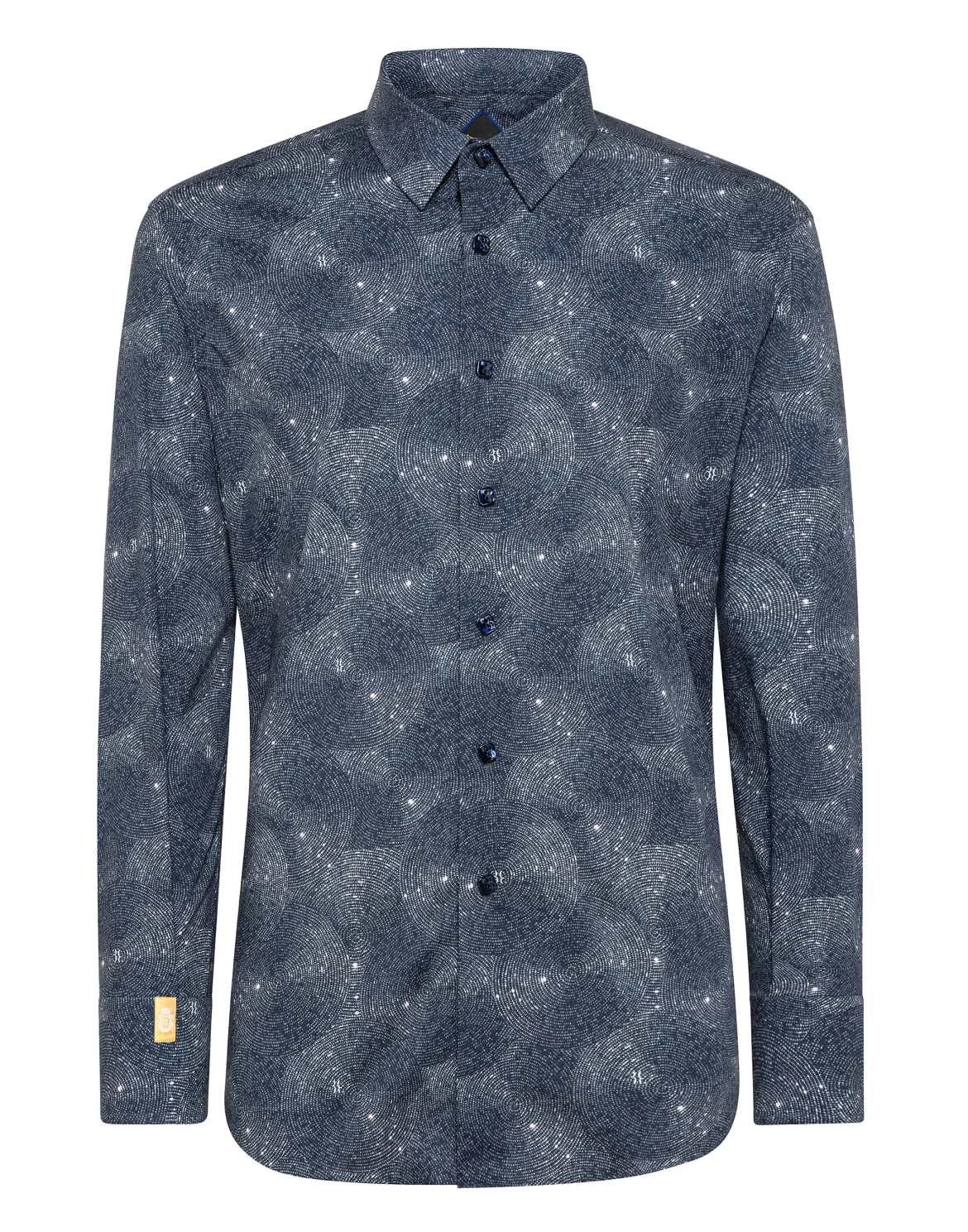 Shirt Gold Cut LS Crystal/Multi Geometric, цвет: Синий
