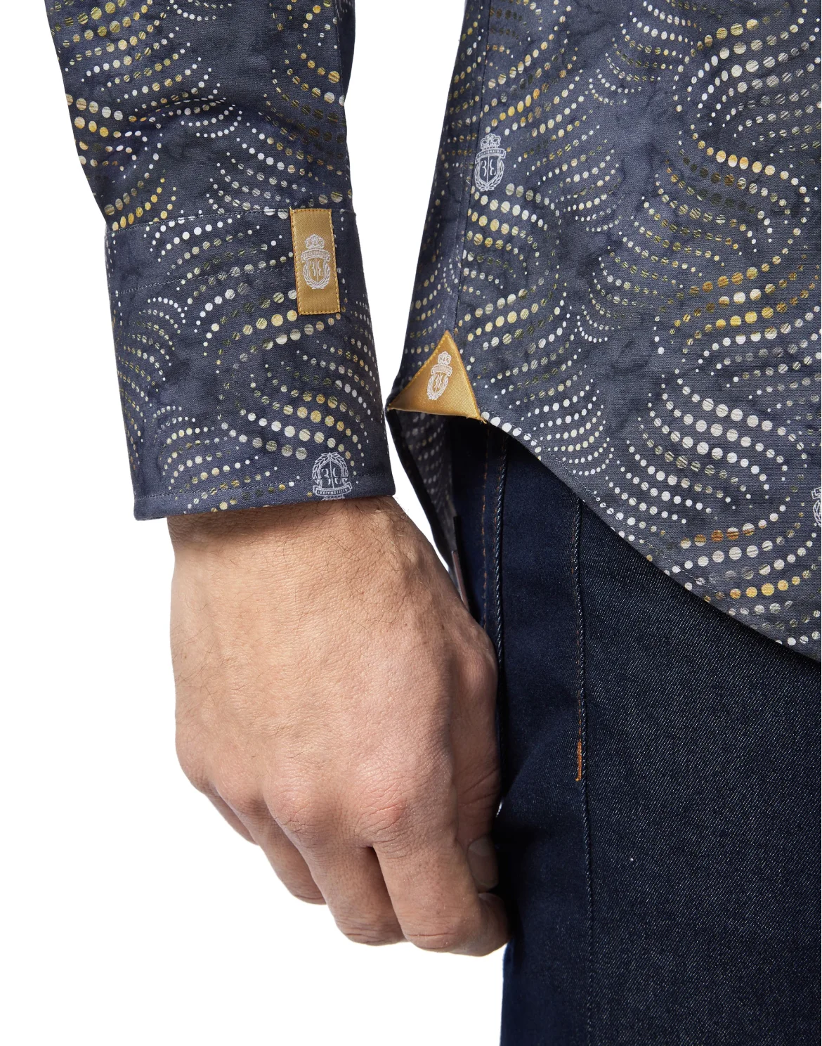 Shirt Silver Cut LS Milano/Multi Geometric, цвет: Синий