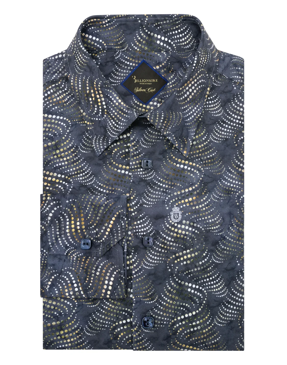Shirt Silver Cut LS Milano/Multi Geometric, цвет: Синий