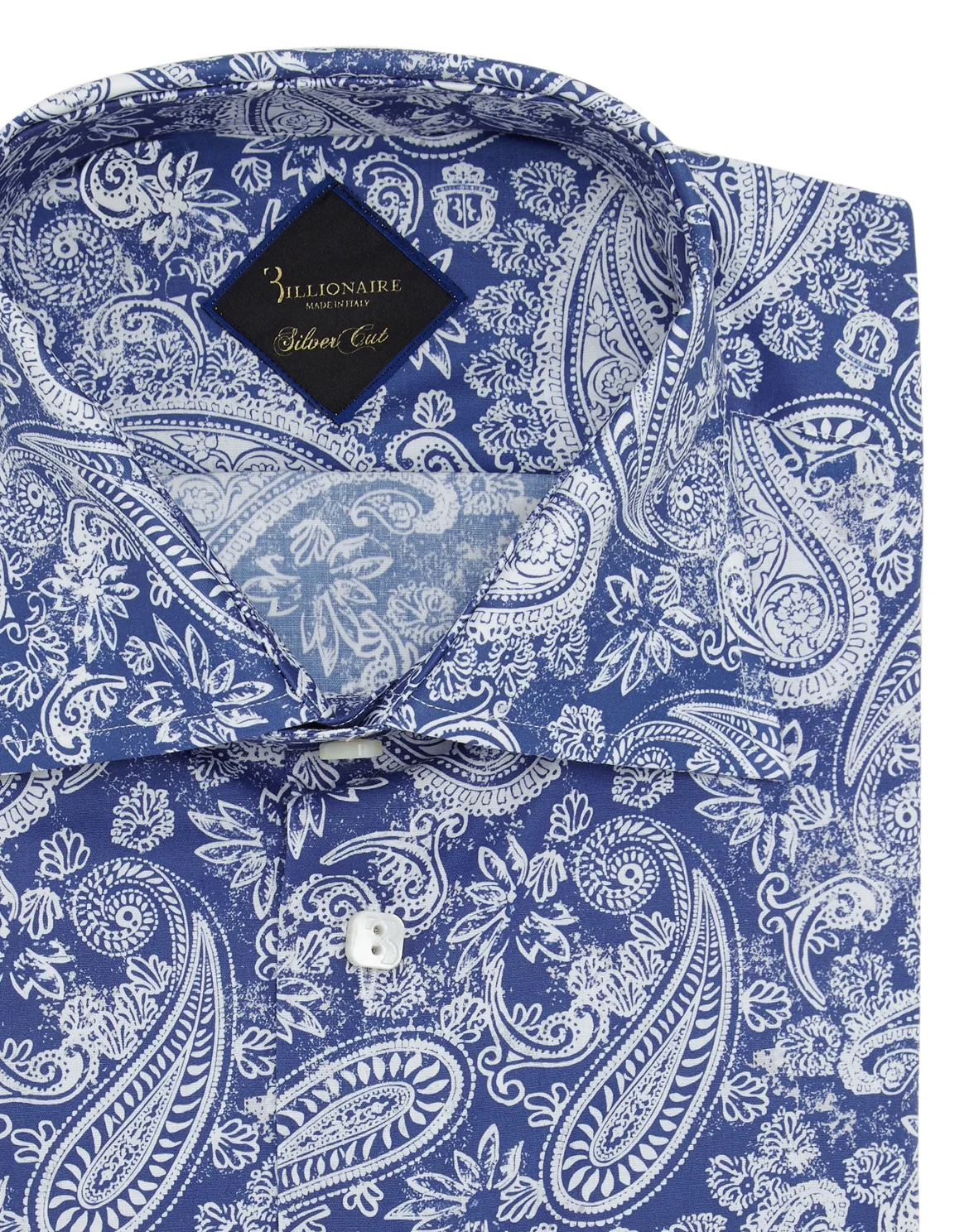Shirt Gold Cut LS Flavio/Watch Paisley, цвет: Синий