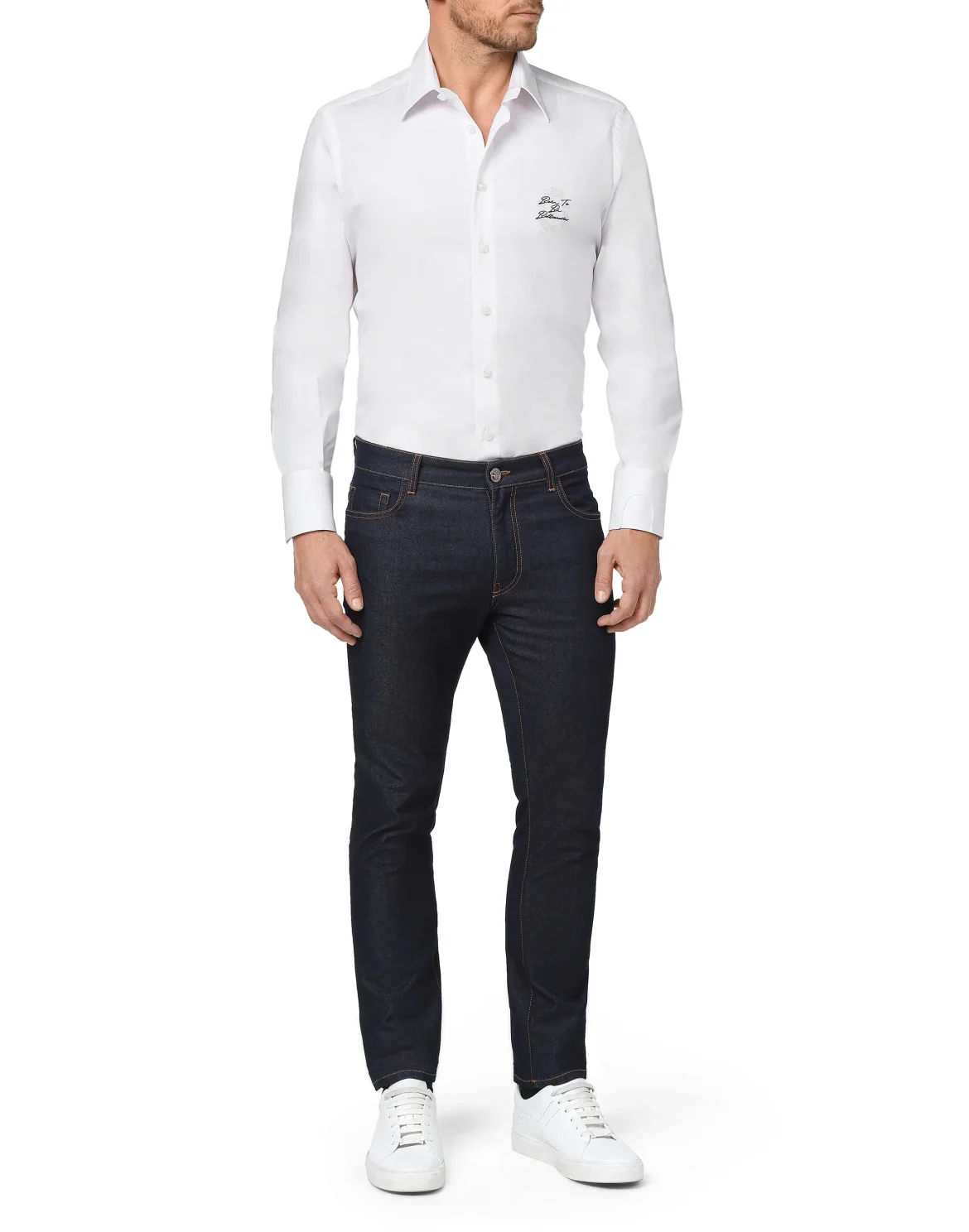 Shirt Silver Cut LS Milano/Watch Crest, цвет: Белый