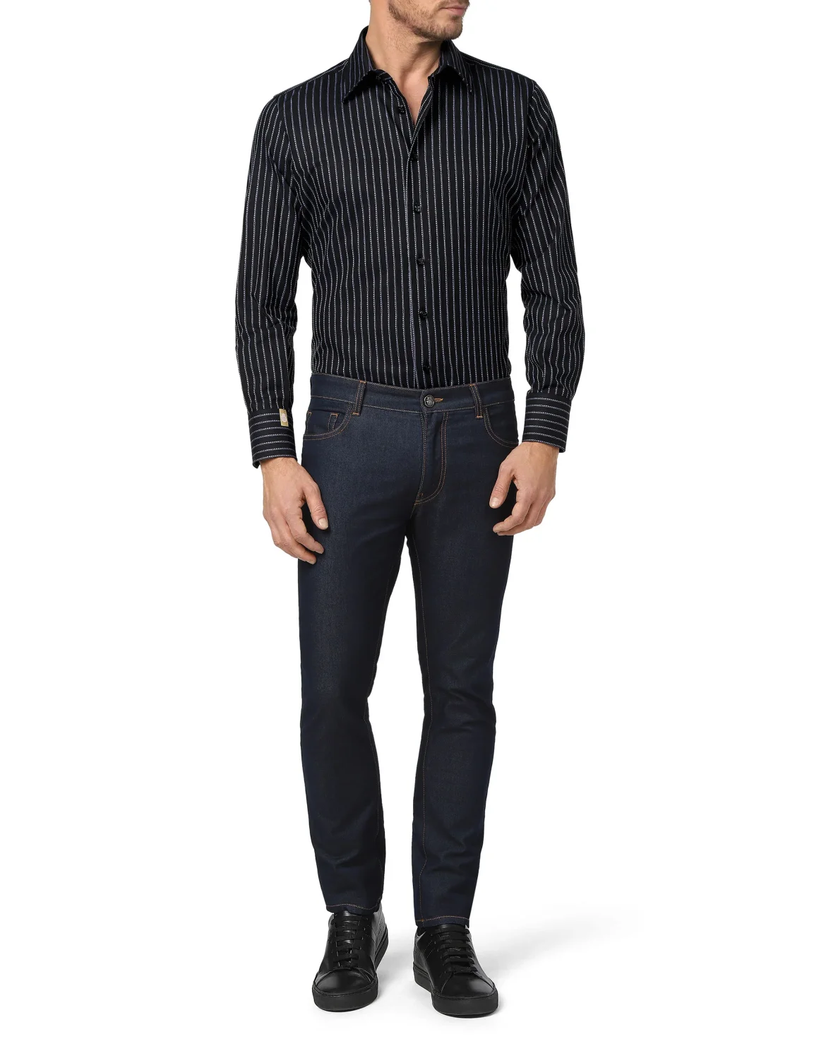 Shirt Silver Cut LS Milano/Watch Statement, цвет: Черный