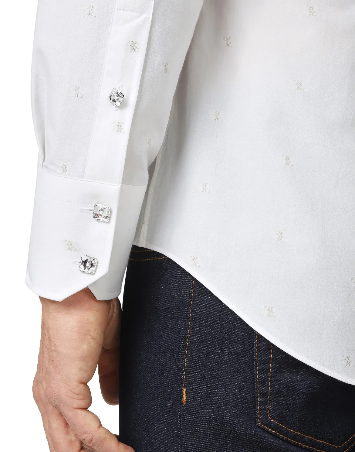 Shirt Silver Cut LS Milano/Watch Double B, цвет: Белый