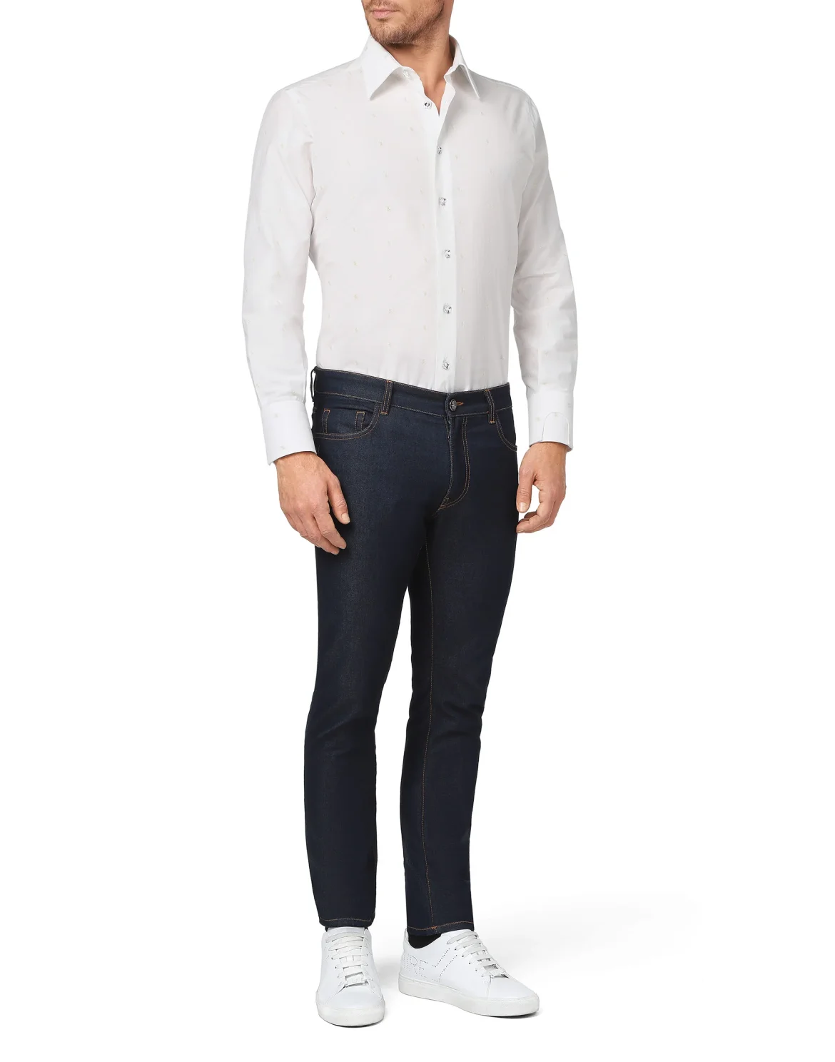 Shirt Silver Cut LS Milano/Watch Double B, цвет: Белый
