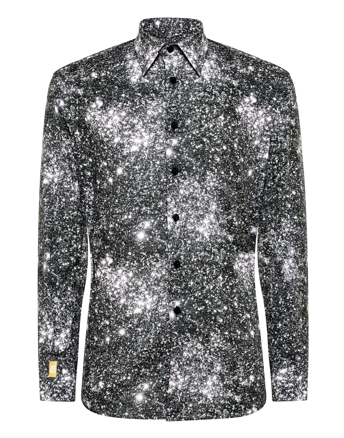 Shirt Silver Cut LS Crystal, цвет: Черный