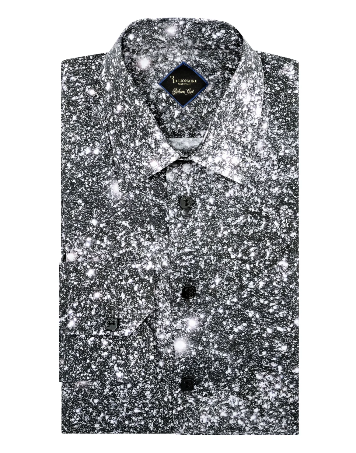 Shirt Silver Cut LS Crystal, цвет: Черный