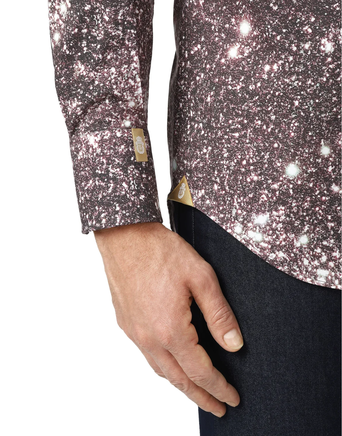 Shirt Silver Cut LS Crystal, цвет: Красный