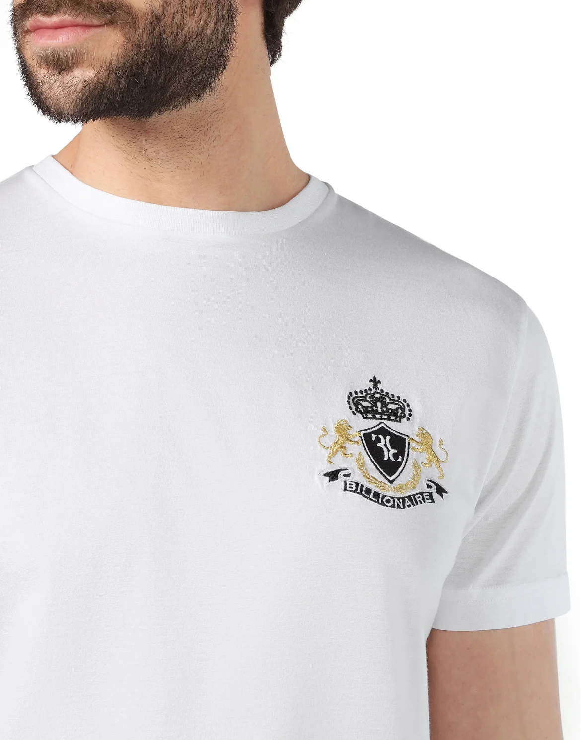 T-shirt Round Neck SS Double Lion, цвет: Белый