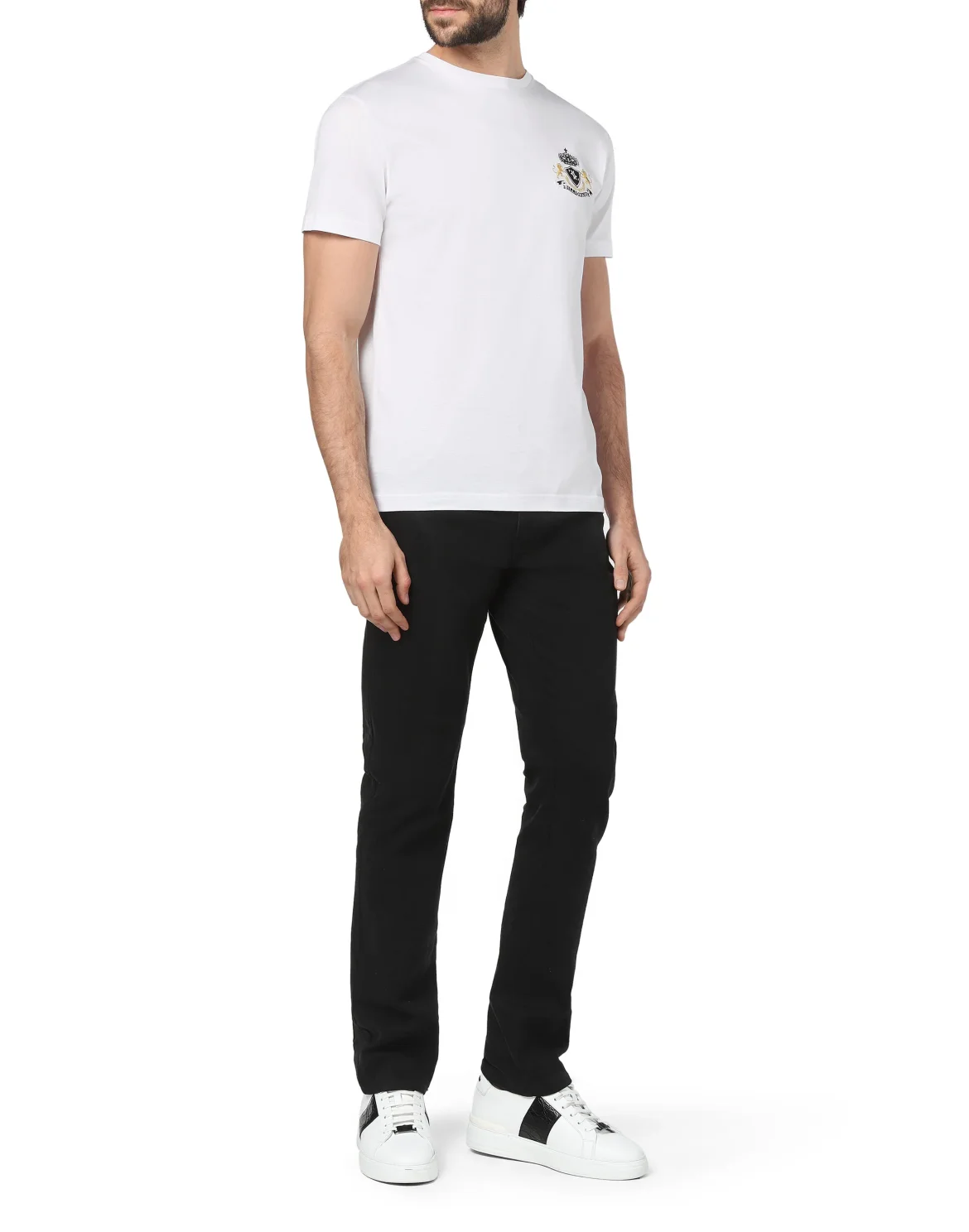 T-shirt Round Neck SS Double Lion, цвет: Белый