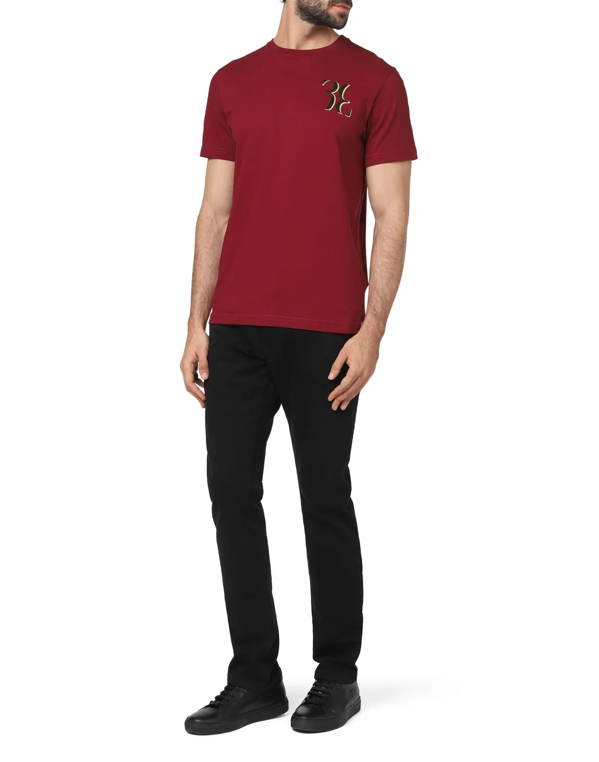 T-shirt Round Neck SS Double B, цвет: Красный
