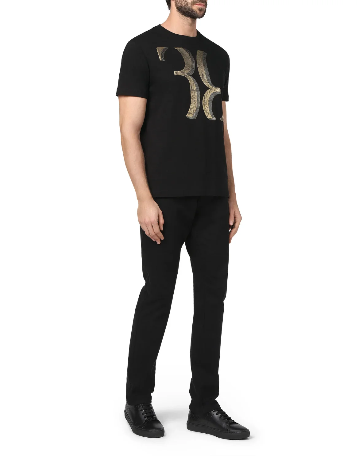 T-shirt Round Neck SS Double B, цвет: Черный