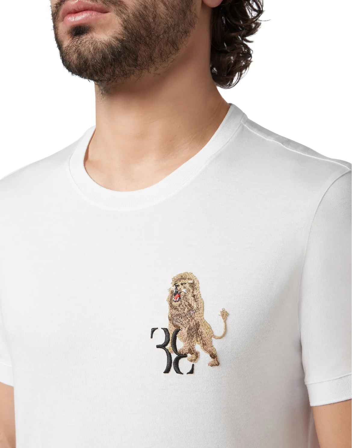 T-shirt Round Neck SS Lion, цвет: Белый