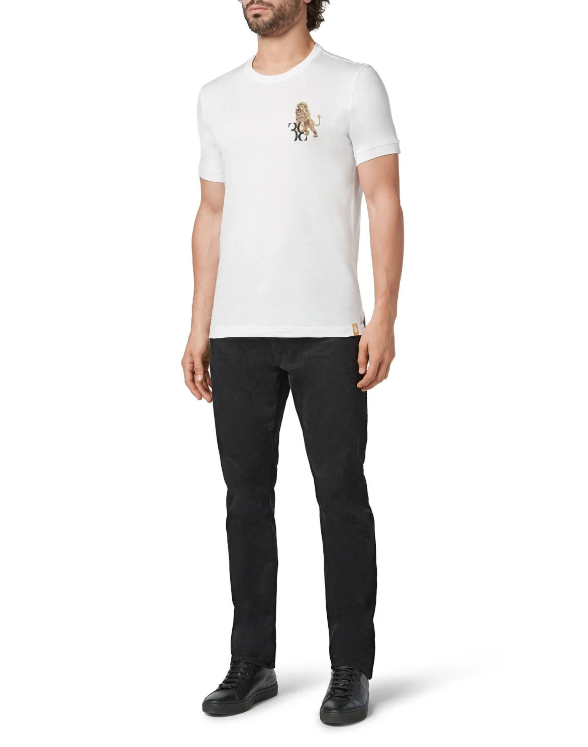 T-shirt Round Neck SS Lion, цвет: Белый