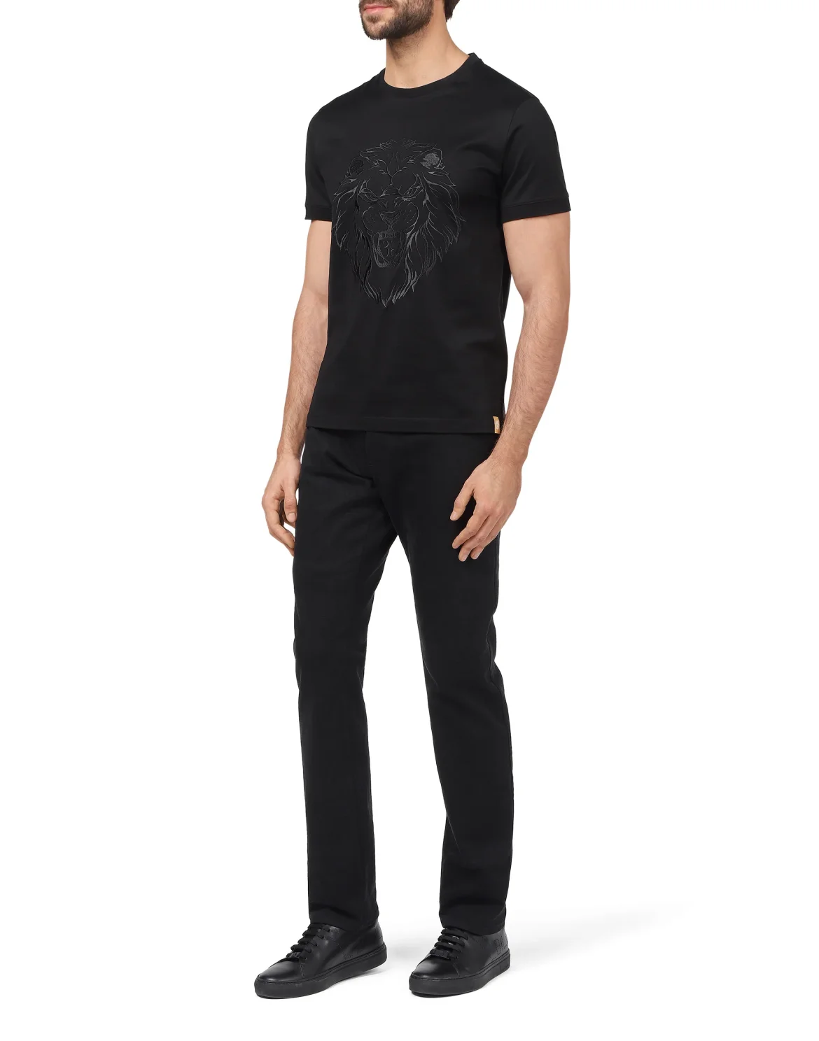 T-shirt Round Neck SS Lion, цвет: Черный