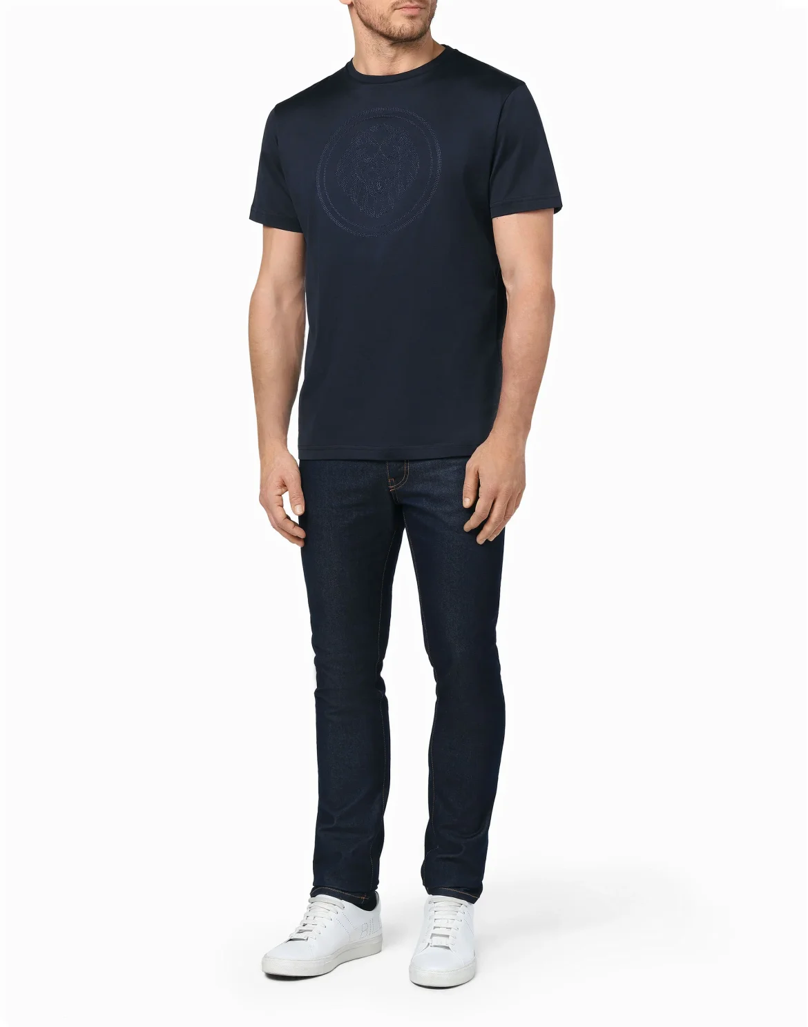T-shirt Round Neck SS Lion, цвет: Синий