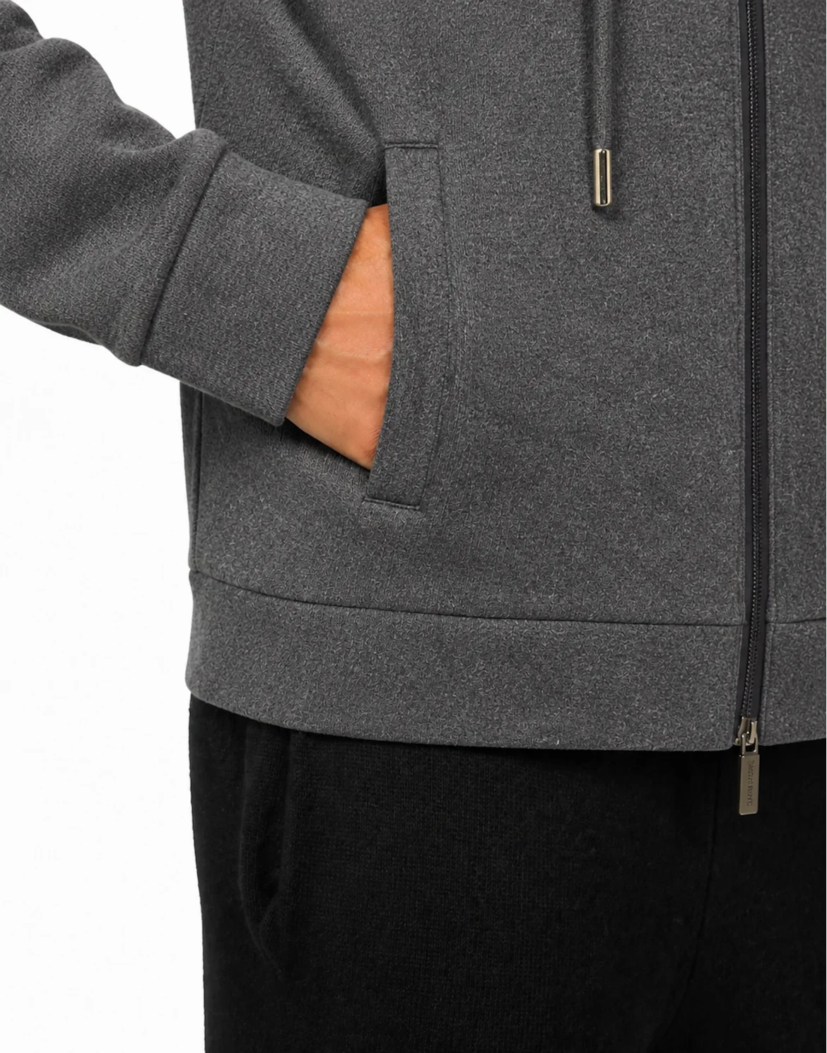 Cotton and Cashmere Hoodie Sweatjacket Crest, цвет: Синий
