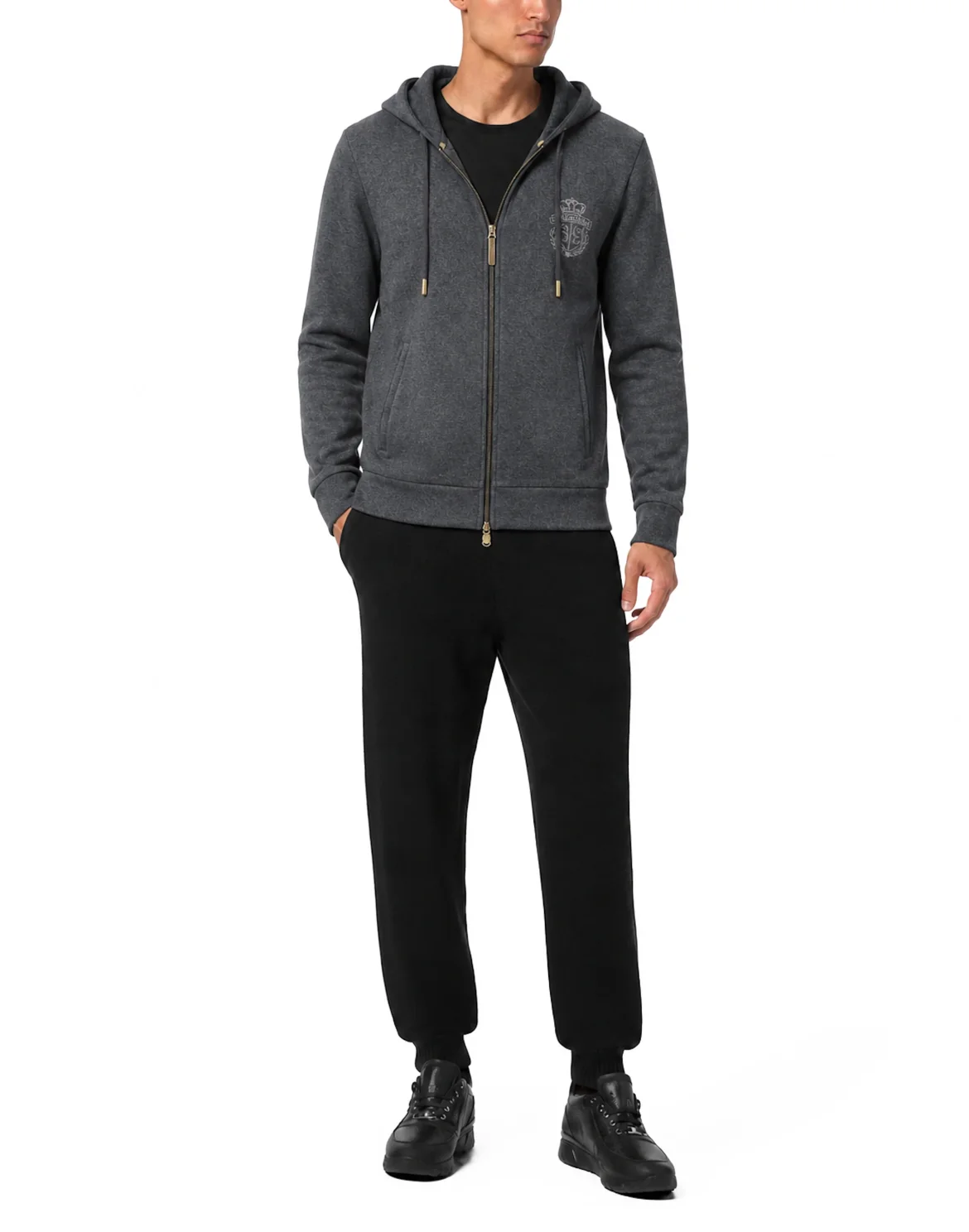 Cotton and Cashmere Hoodie Sweatjacket Crest, цвет: Синий