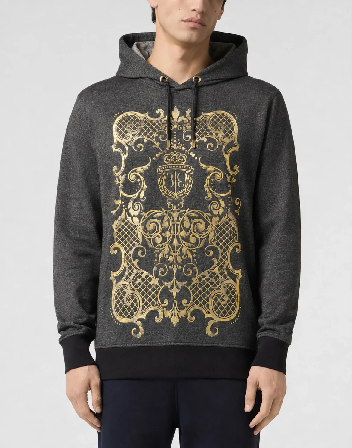 Hoodie sweatshirt Baroque, цвет: Черный