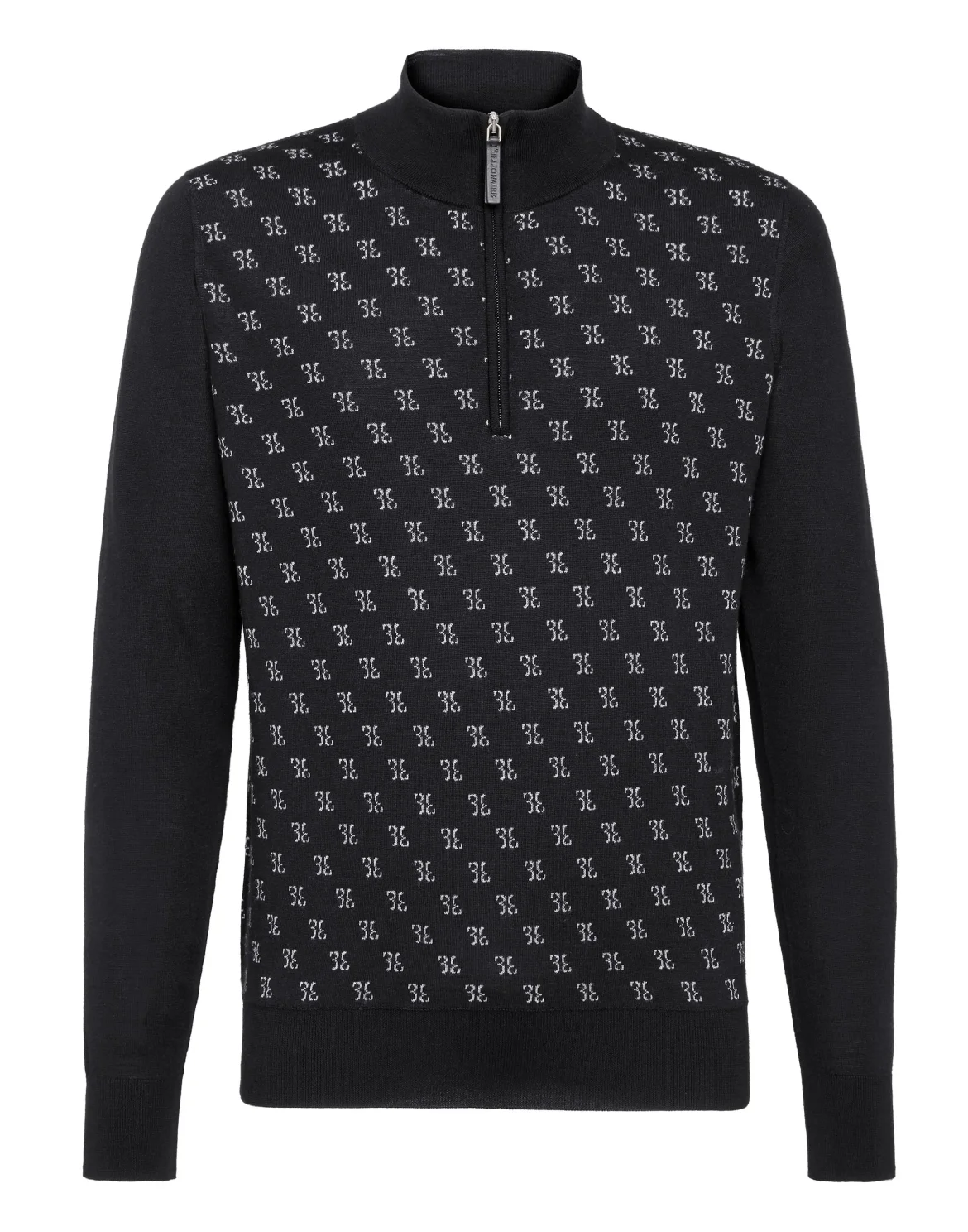 Pullover zip mock Double B, цвет: Черный