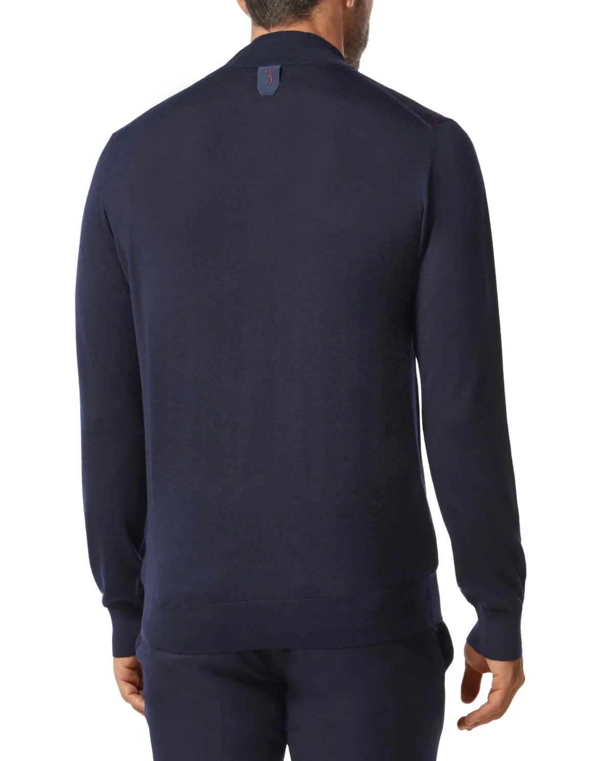 Pullover zip mock Double B, цвет: Синий
