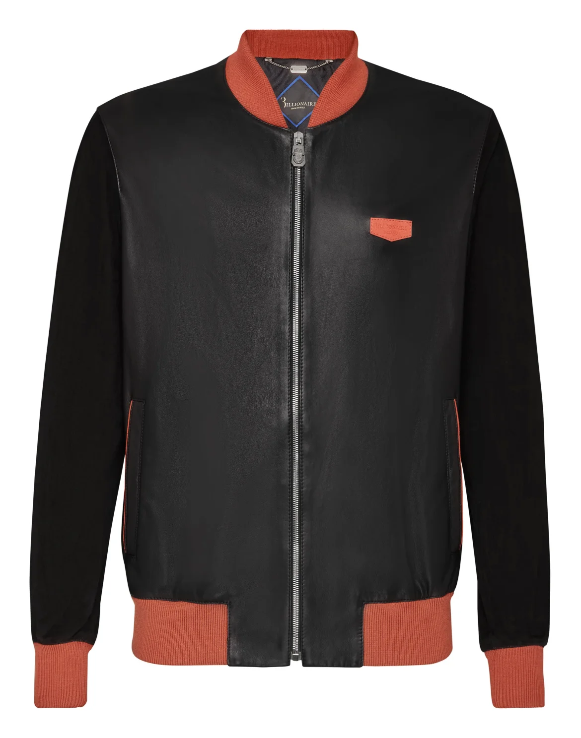 Leather Bomber, цвет: Черный