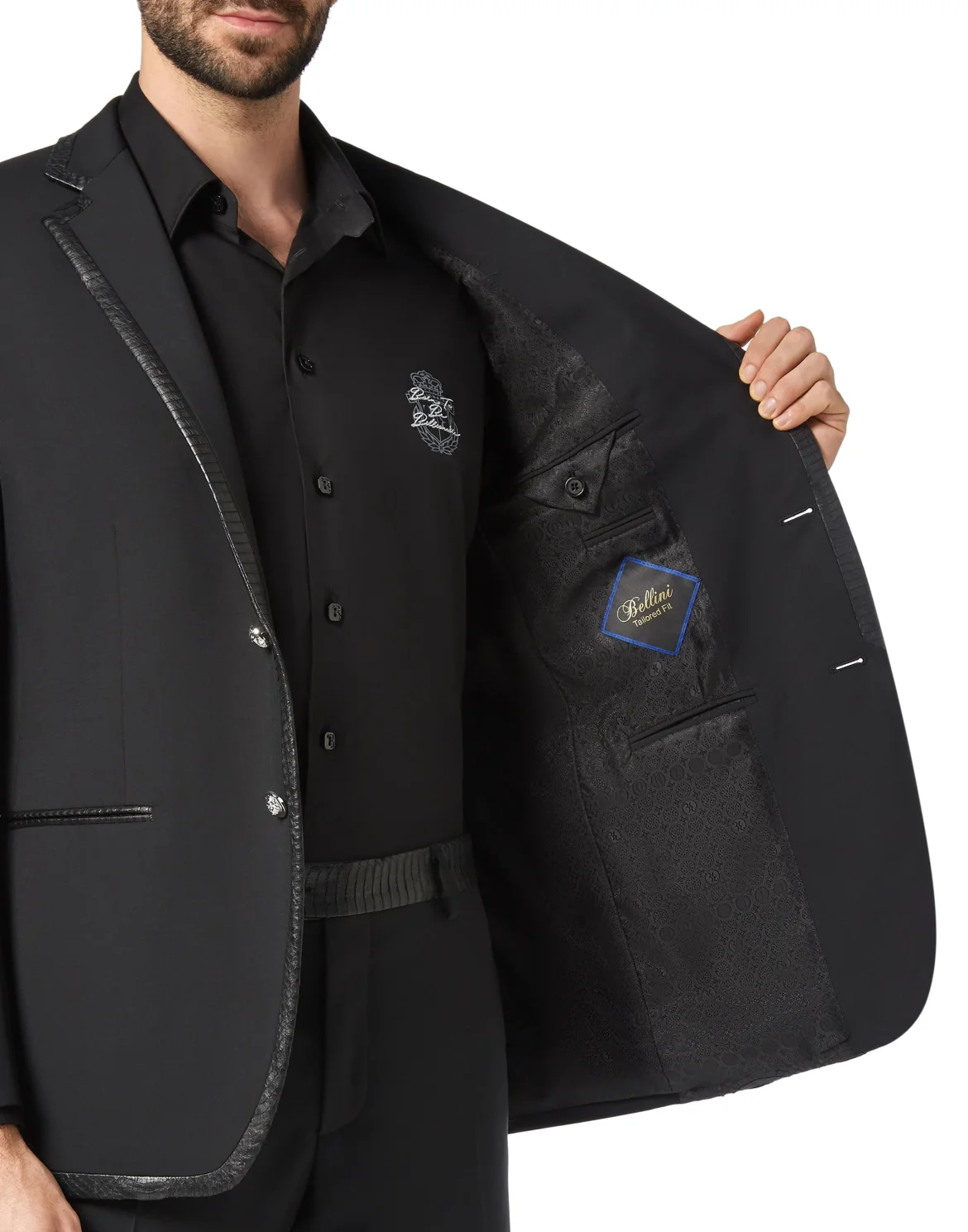 Blazer Tailored Fit Luxury, цвет: Черный