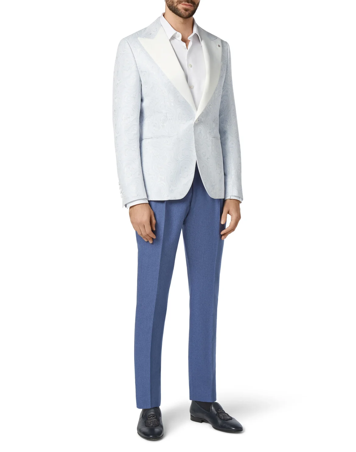 Blazer Super Slim Fit Marbled, цвет: Голубой