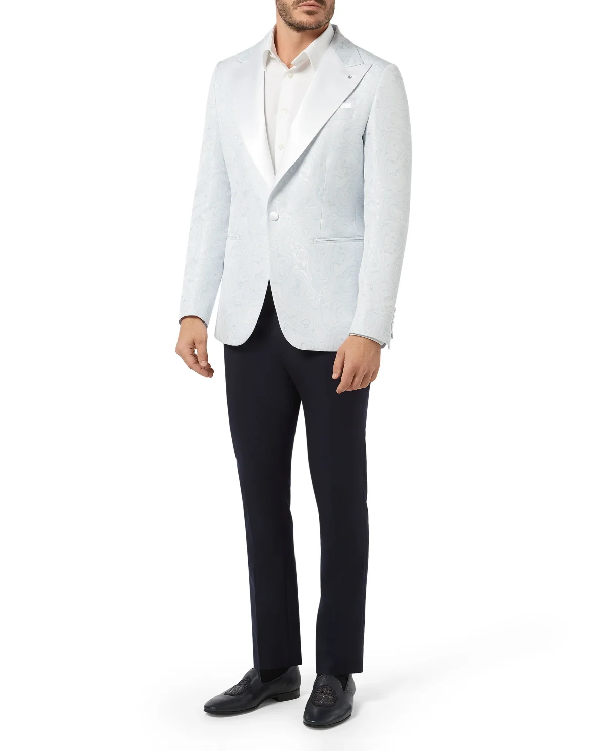 Blazer Super Slim Fit Marbled, цвет: Синий