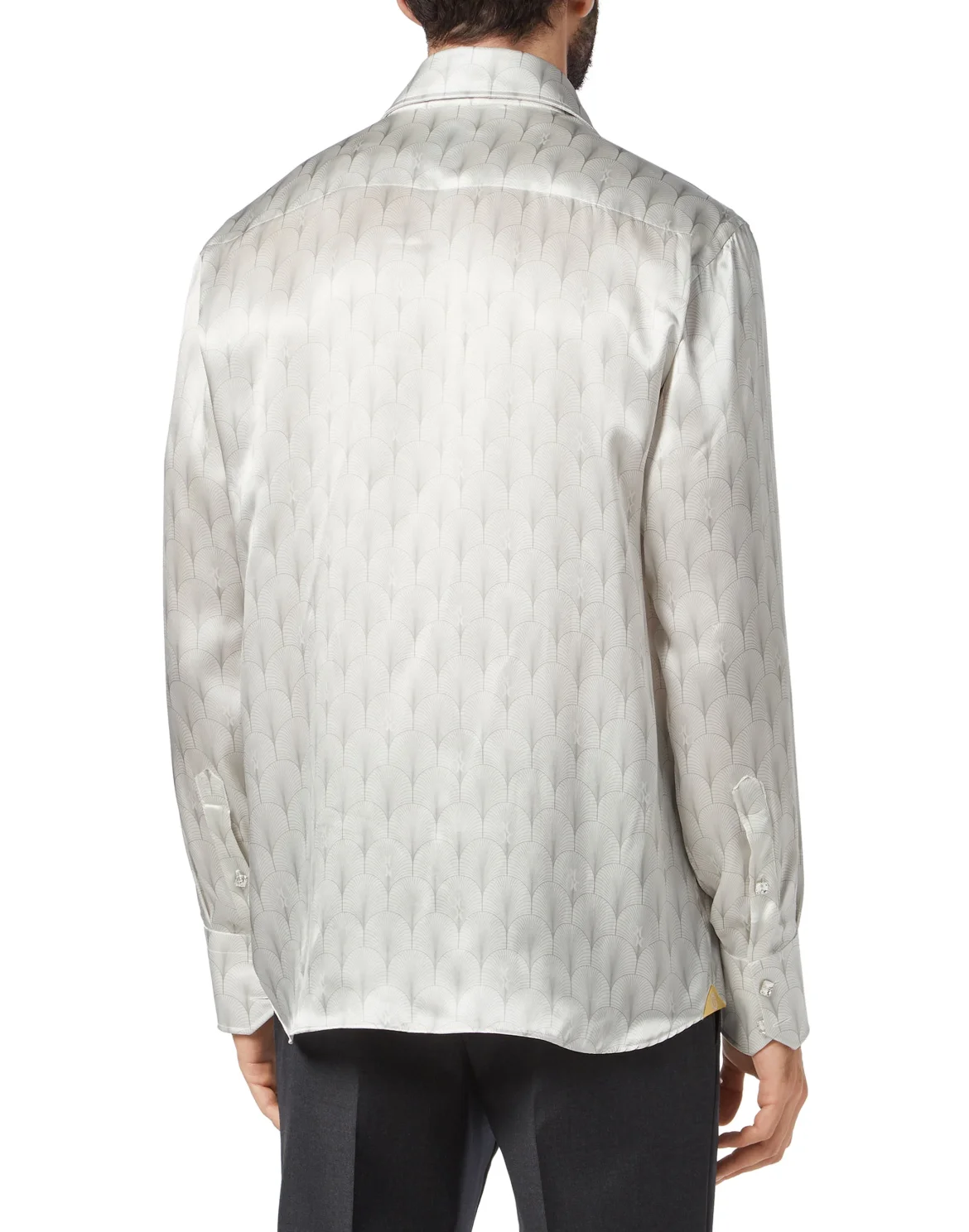 Silk Shirt Silver Cut LS/Flavio Geometric, цвет: Белый