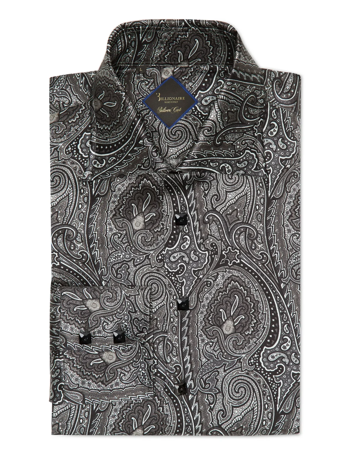 Silk Shirt Silver Cut LS/Flavio Baroque, цвет: Белый