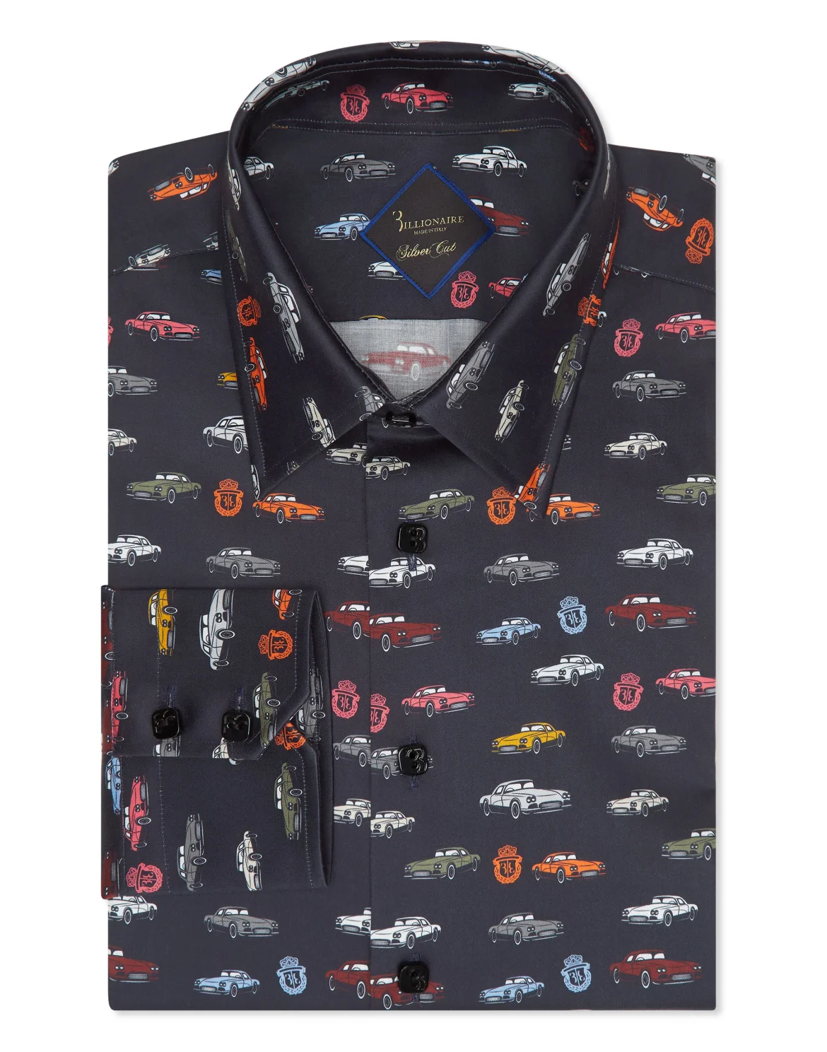 Shirt Silver Cut LS/Milano Cars Racing, цвет: Черный