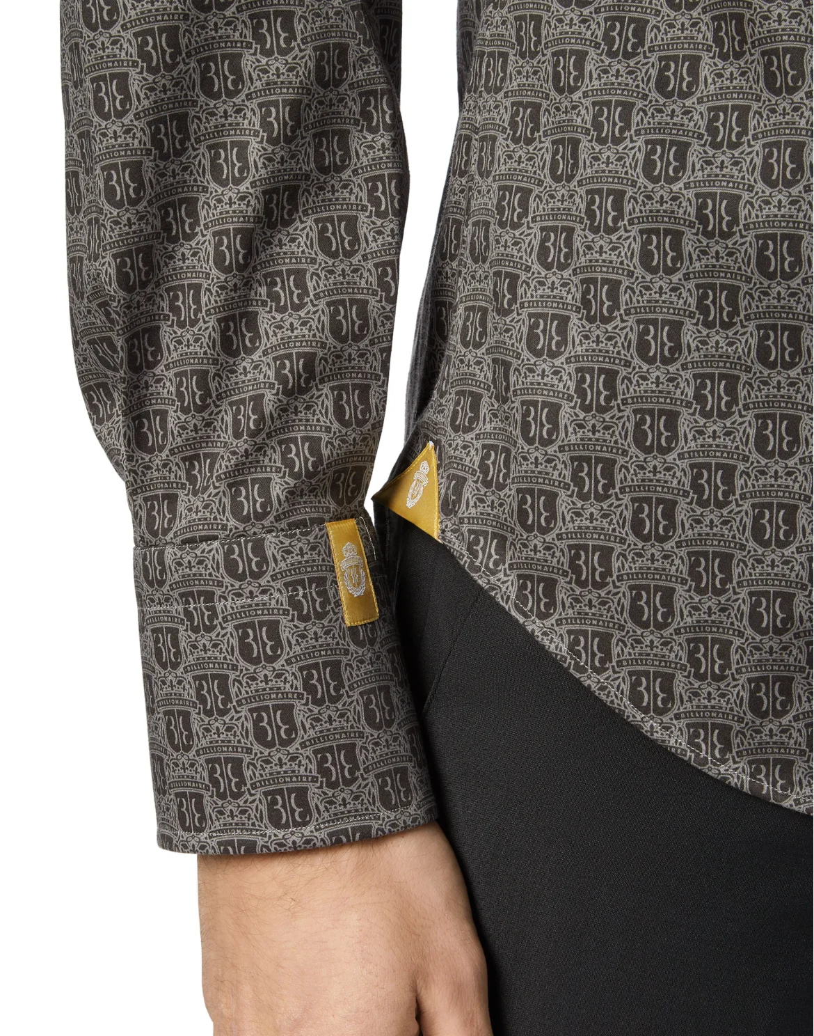 Shirt Gold Cut LS/Milano Crest, цвет: Черный